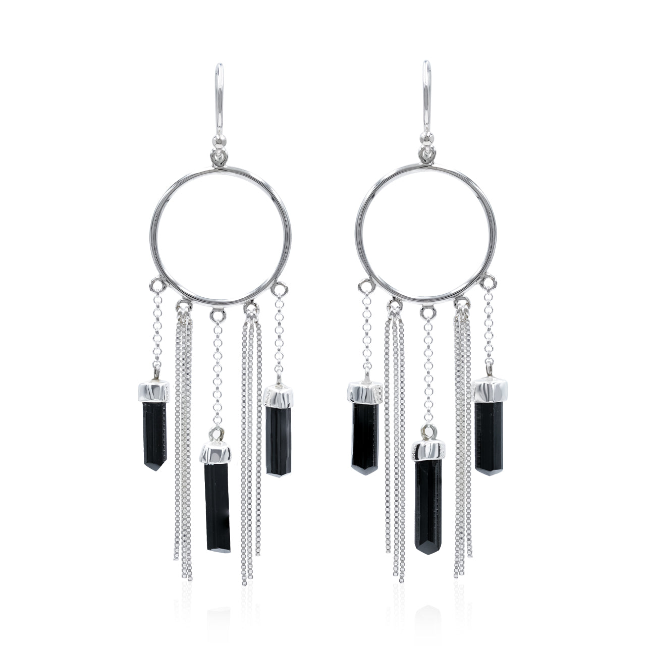 Starborn Crystal Boho Styles Earrings in Sterling Silver