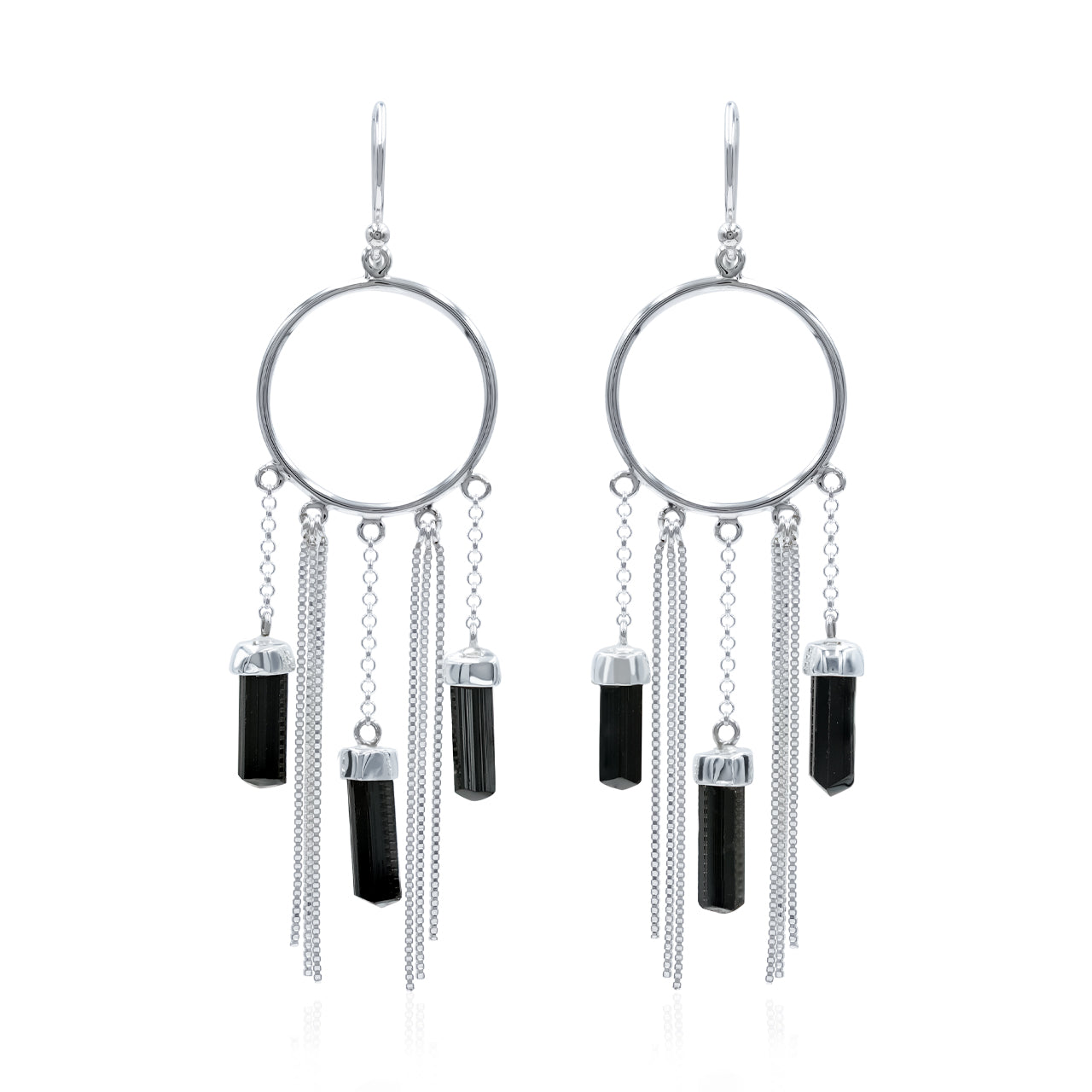 Starborn Crystal Boho Styles Earrings in Sterling Silver