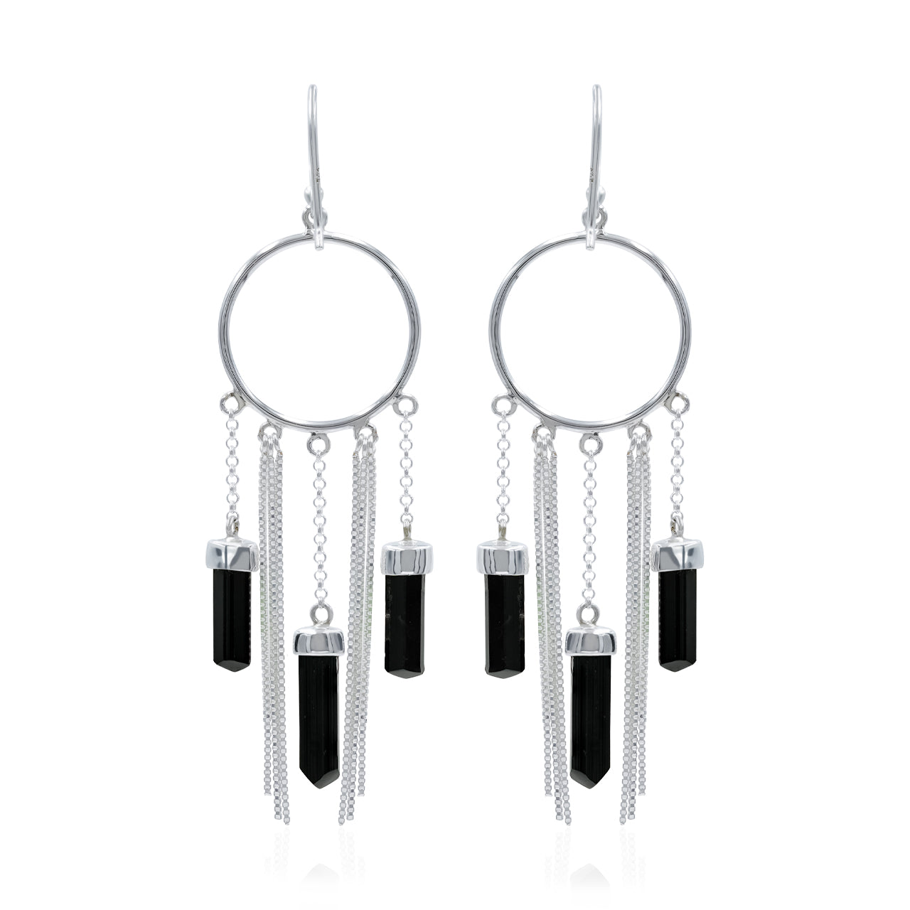 Starborn Crystal Boho Styles Earrings in Sterling Silver