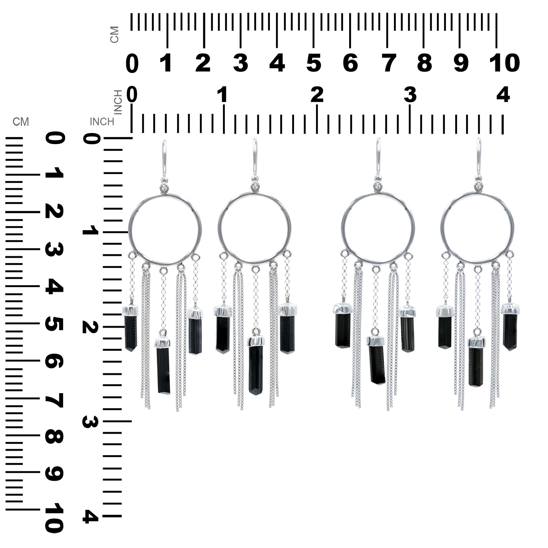 Starborn Crystal Boho Styles Earrings in Sterling Silver