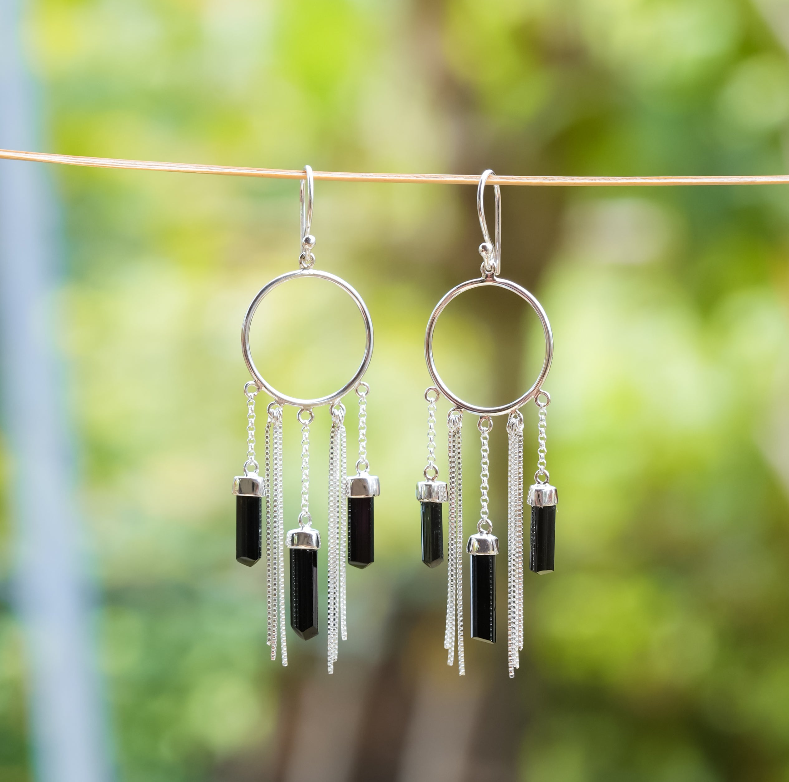 Starborn Crystal Boho Styles Earrings in Sterling Silver