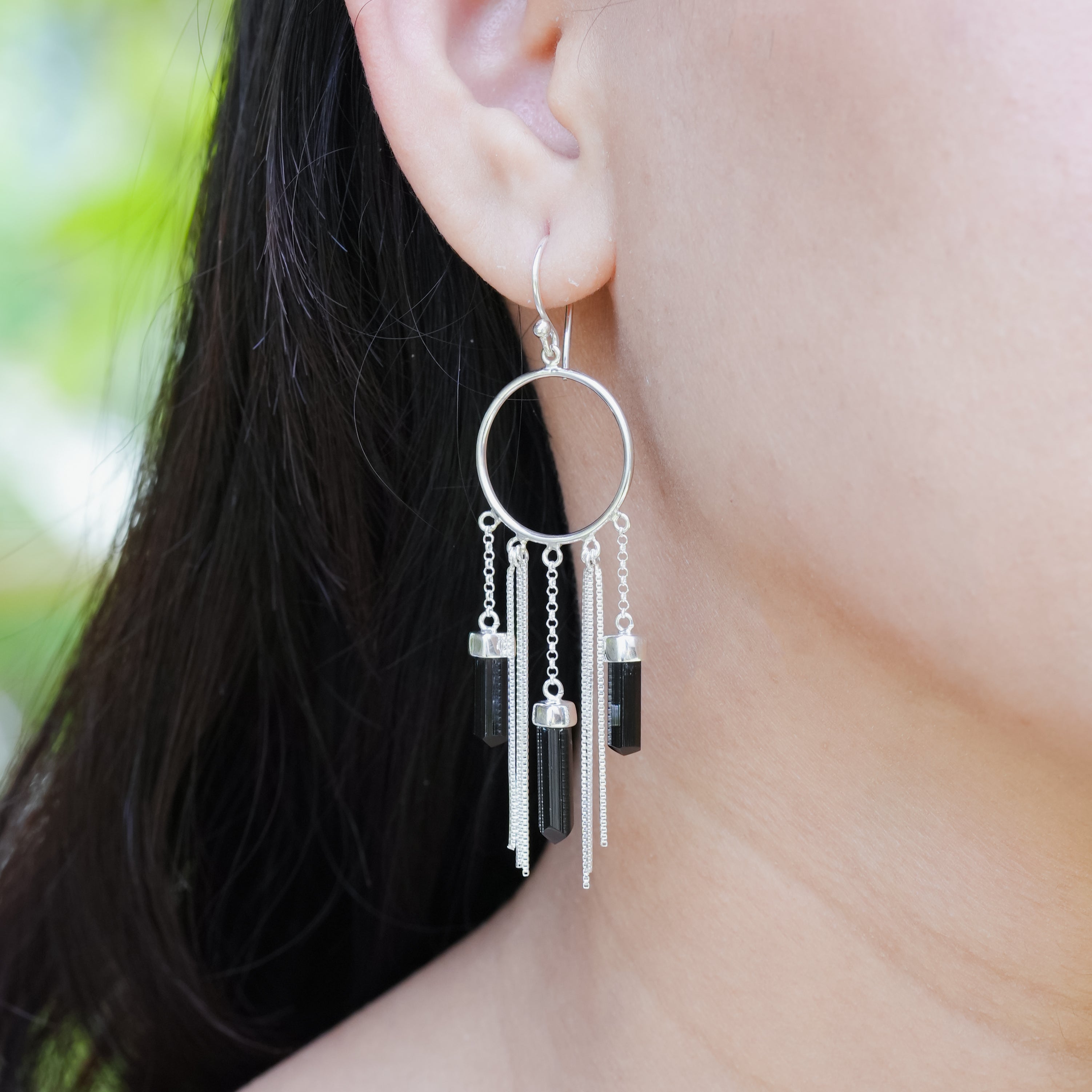 Starborn Crystal Boho Styles Earrings in Sterling Silver