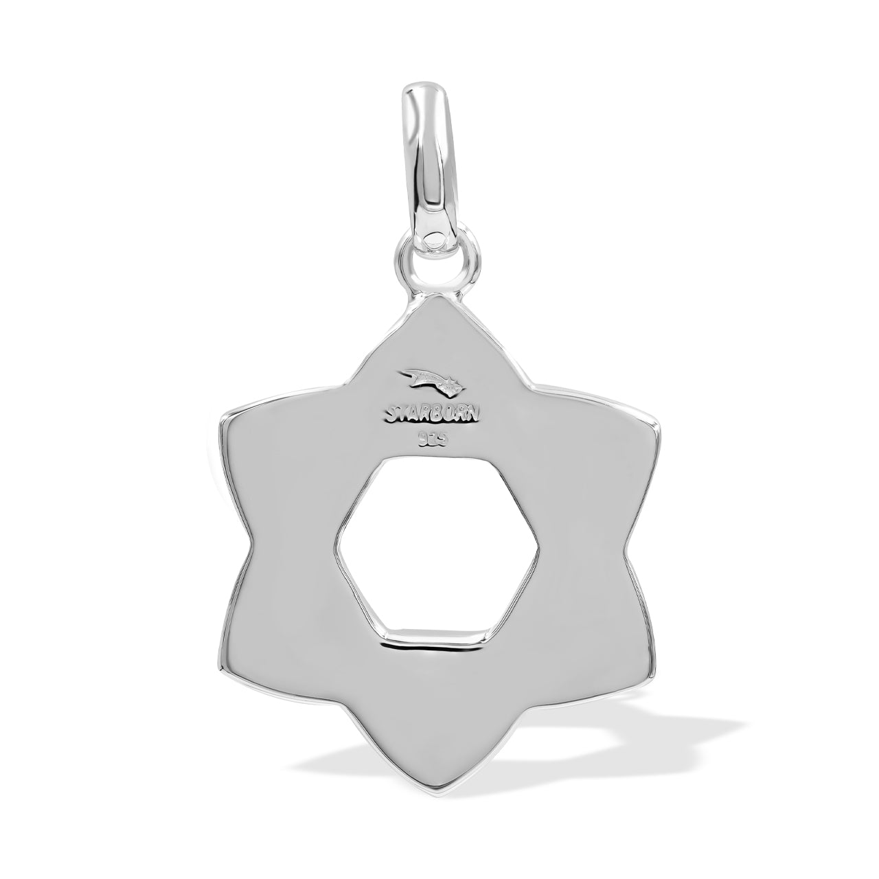 Starborn Brucite 6-Point Knot Pendant in Sterling Silver