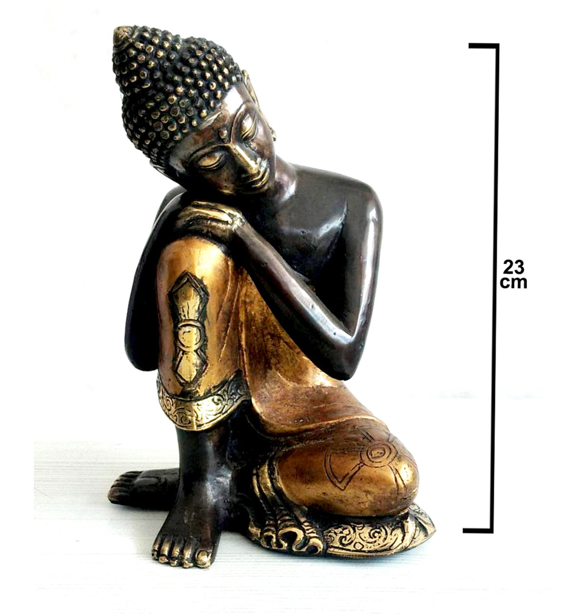 Estatua decorativa de latón de Buda durmiente Starborn