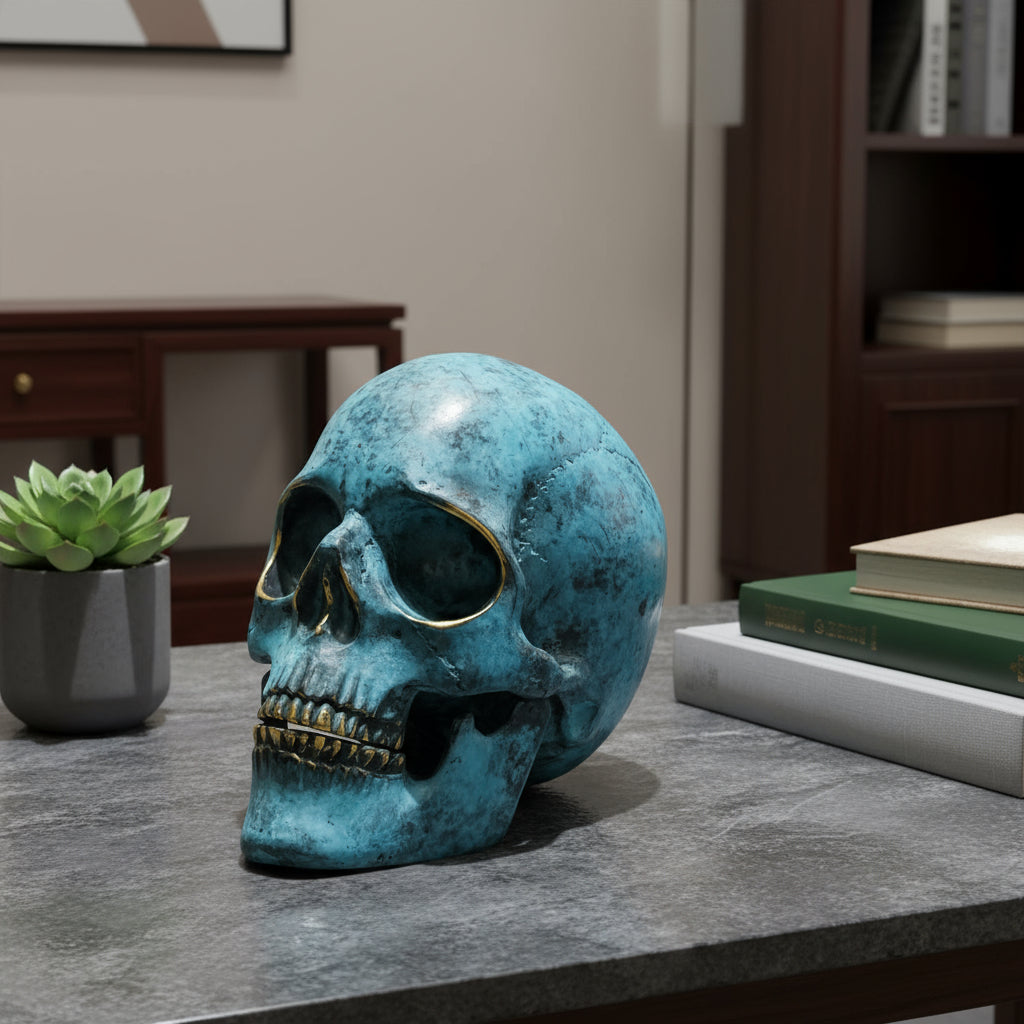 Starborn Sitzender Buddha-Meditations-Statue aus Messing