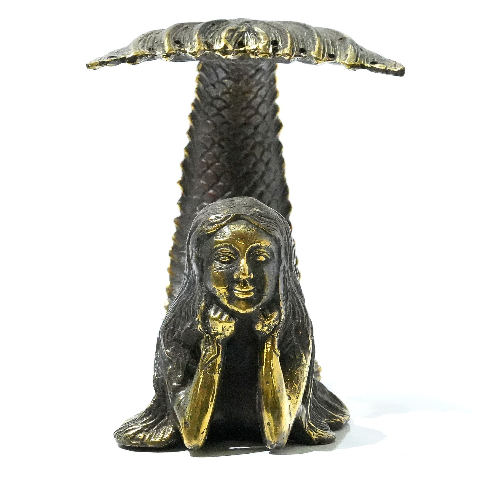 Starborn Mermaid Earring Holder Decorative Brass Sculpture - Small