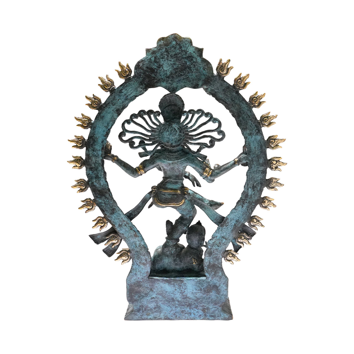 Dekorative Shiva Nataraja Sterngeboren Messingstatue