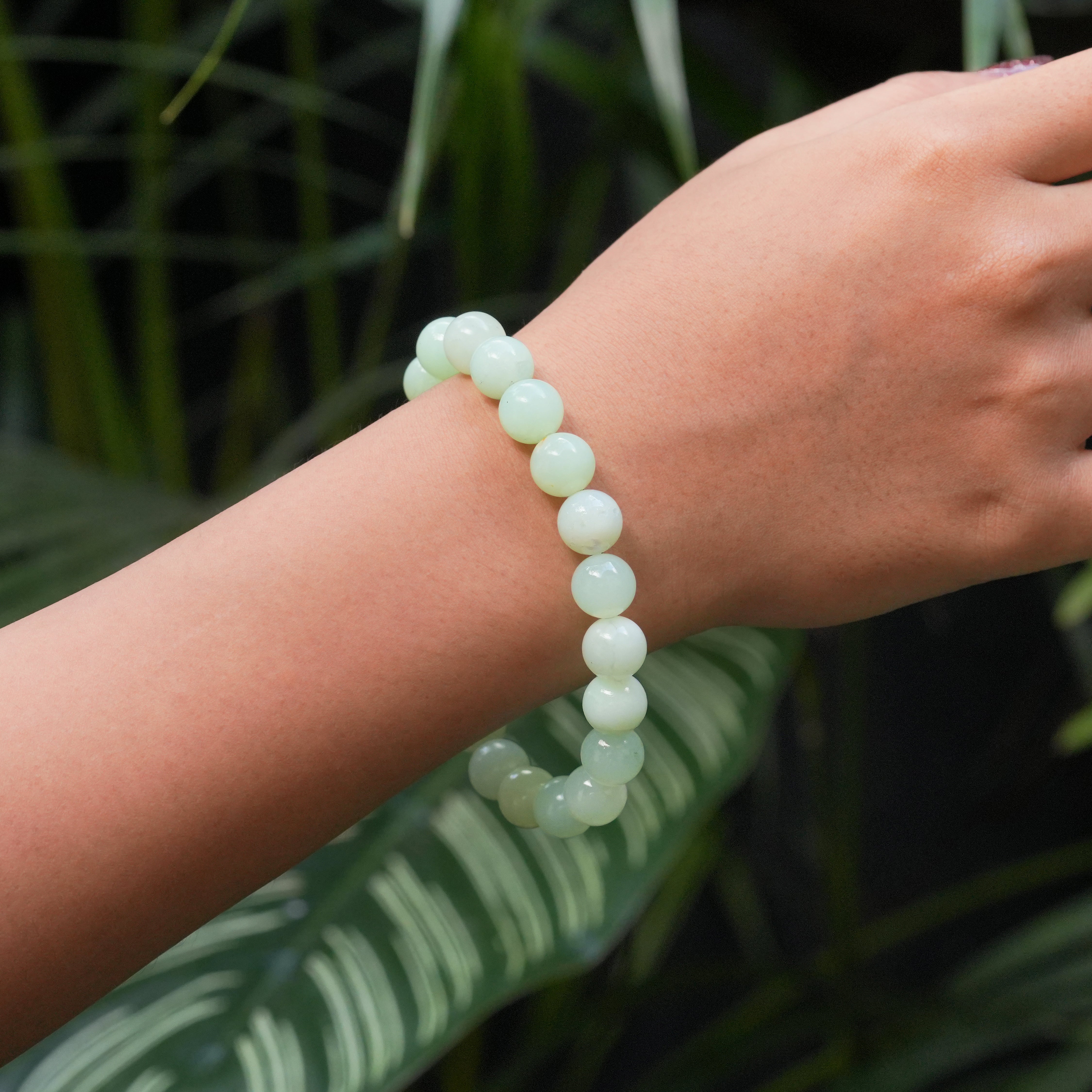 Pulsera elástica con cuentas de ammolita de 11 mm Starborn