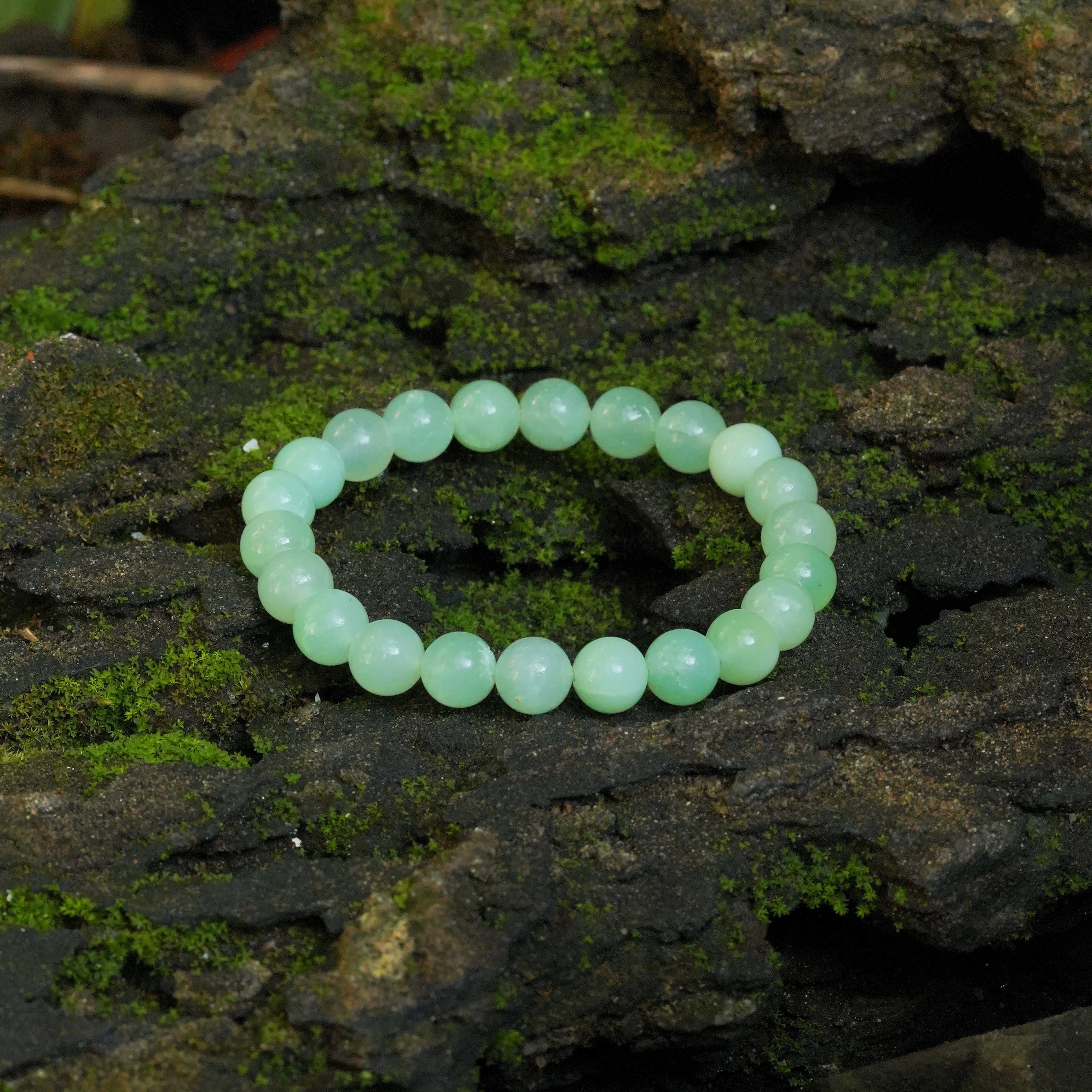 Pulsera elástica con cuentas de ammolita de 11 mm Starborn