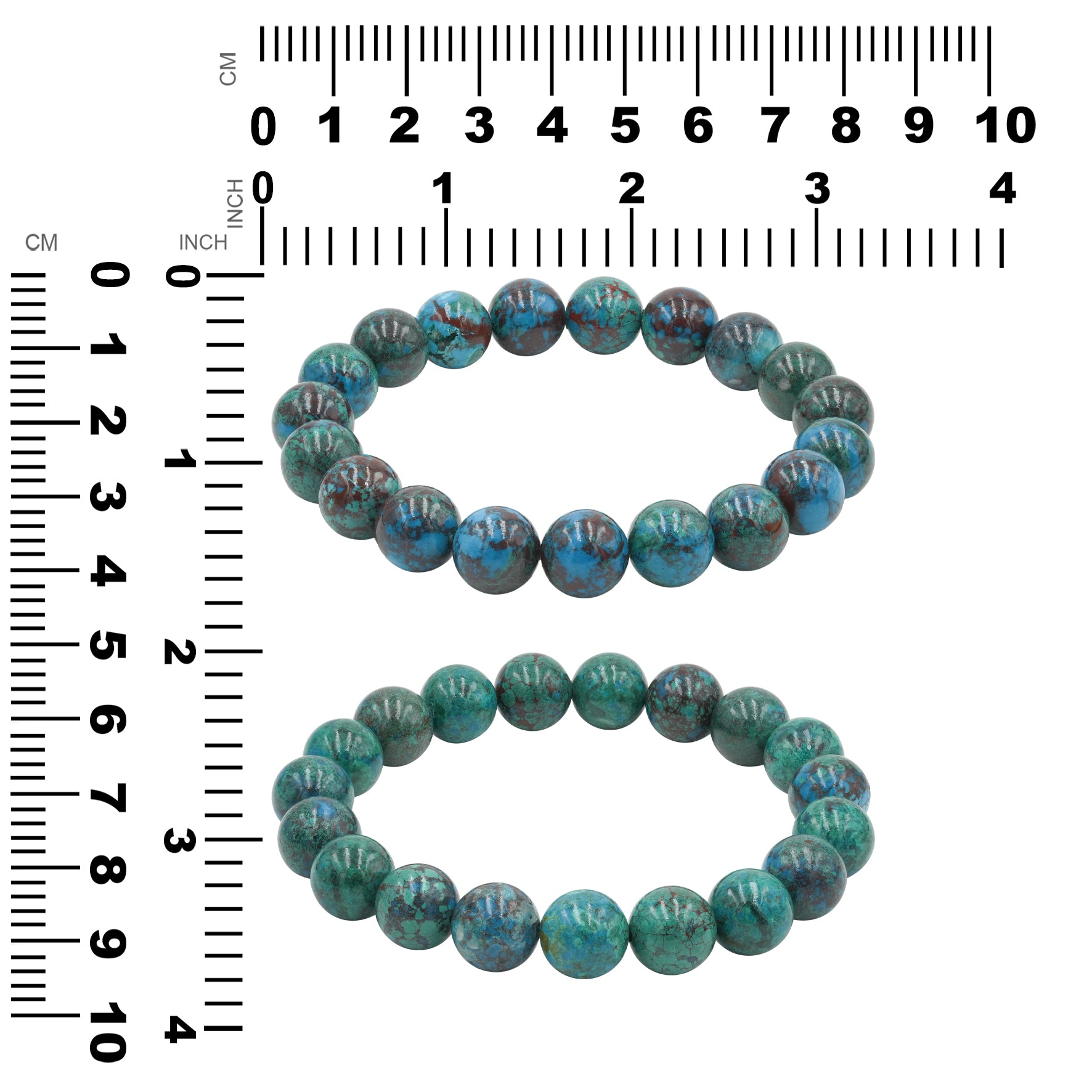 Starborn Chrysocolla Elastic Beaded Bracelet