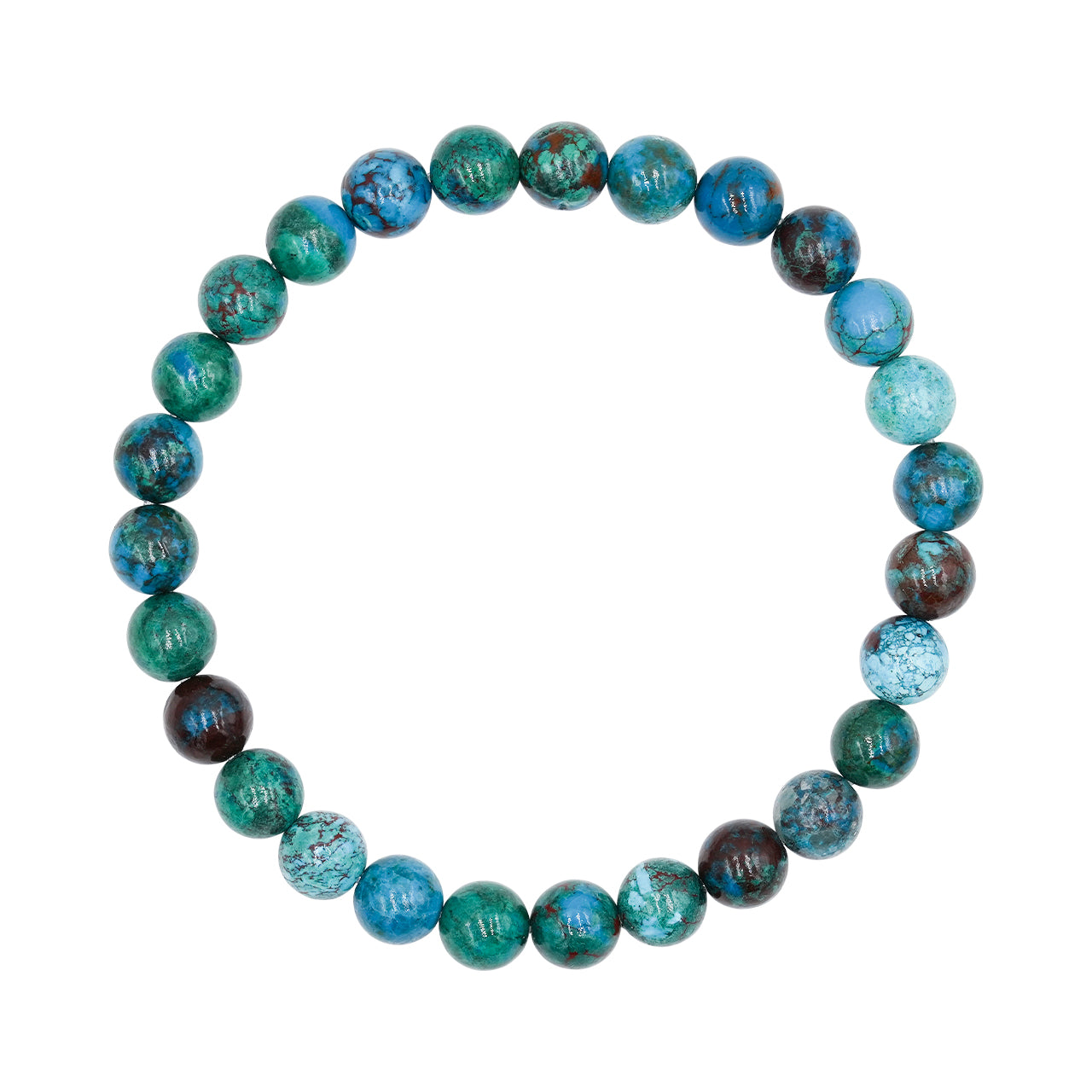 Starborn Chrysocolla Elastic Beaded Bracelet