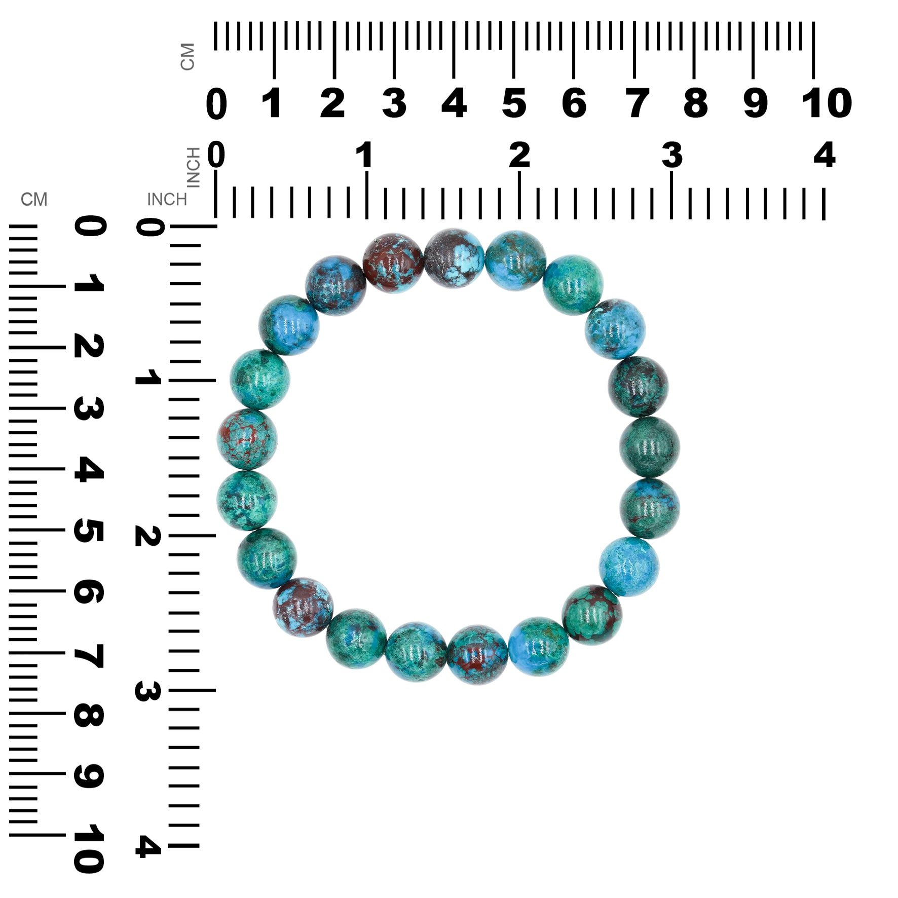 Starborn Chrysocolla Elastic Beaded Bracelet