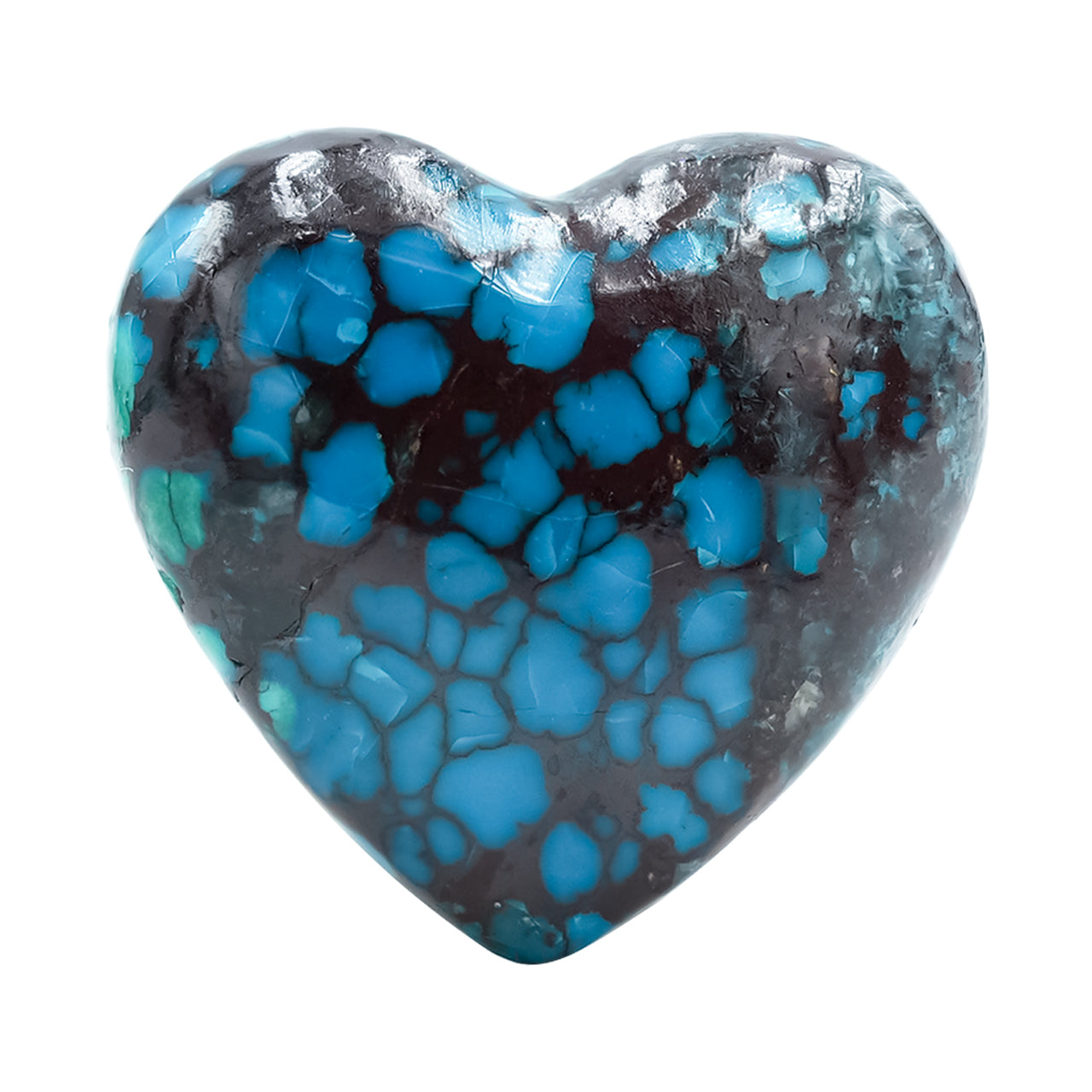 Starborn Natural Chile Chrysocolla Heart Cabochon - 1 piece