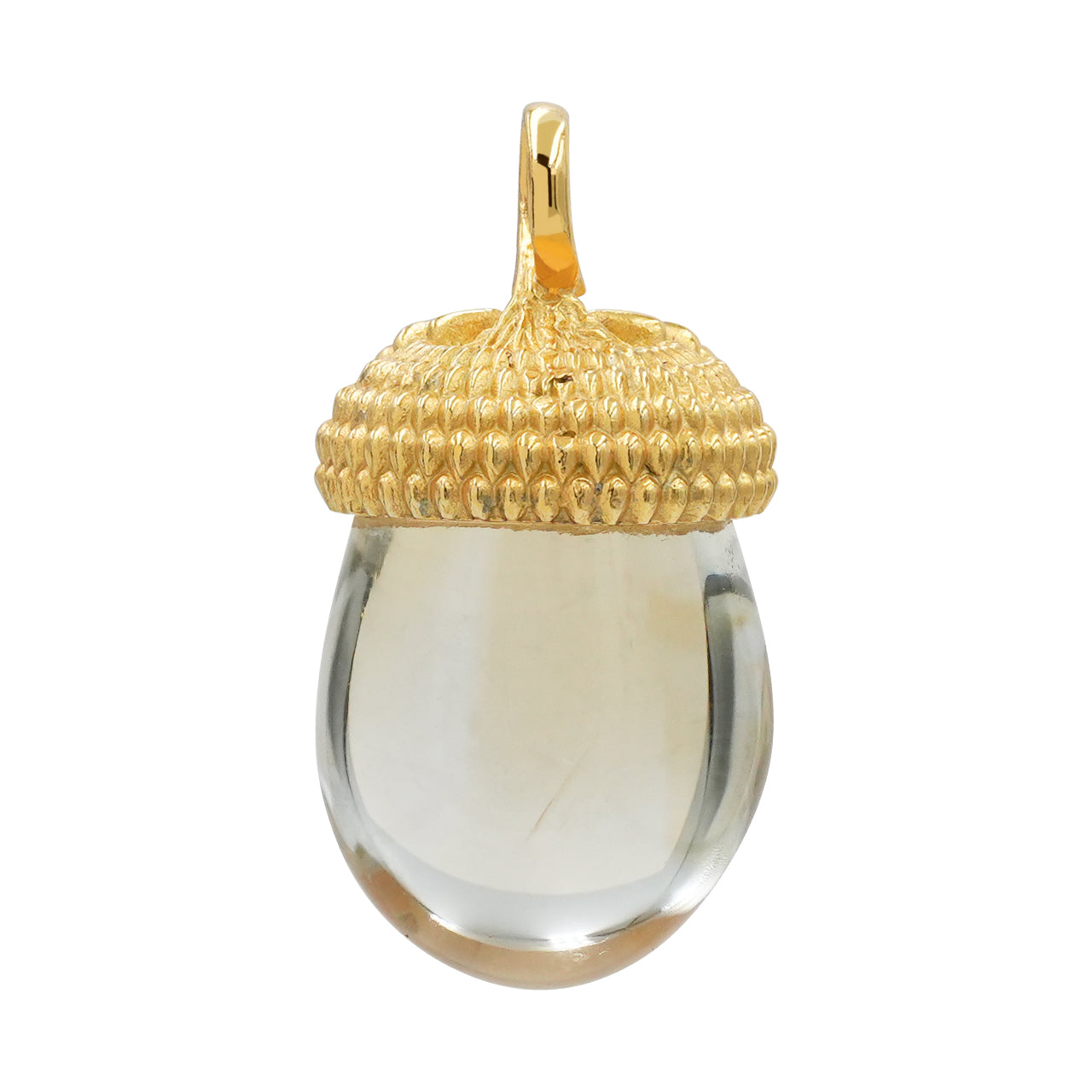 Starborn Citrine Acorn Pendant