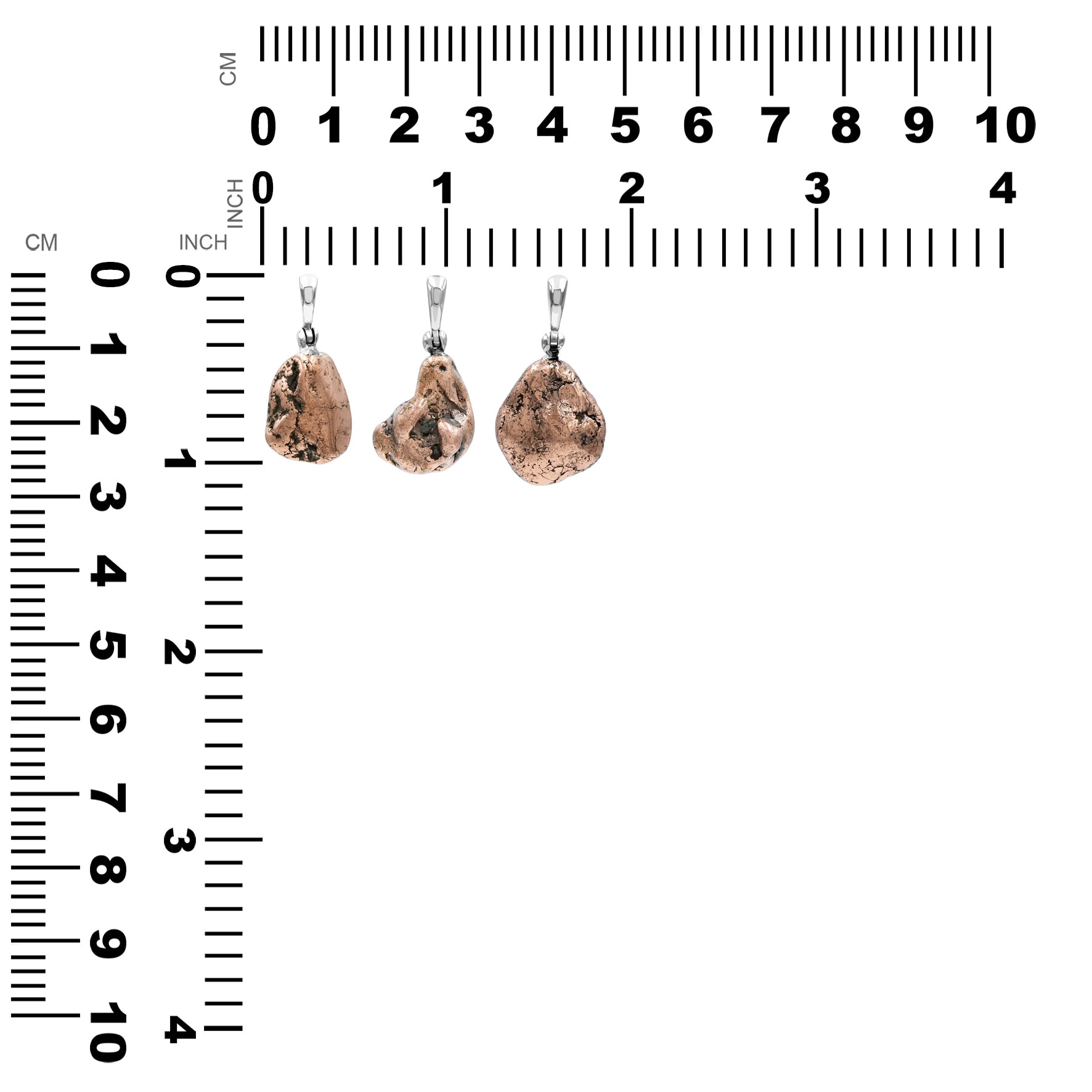 Colgante mediano de cobre Starborn de forma libre en plata de ley