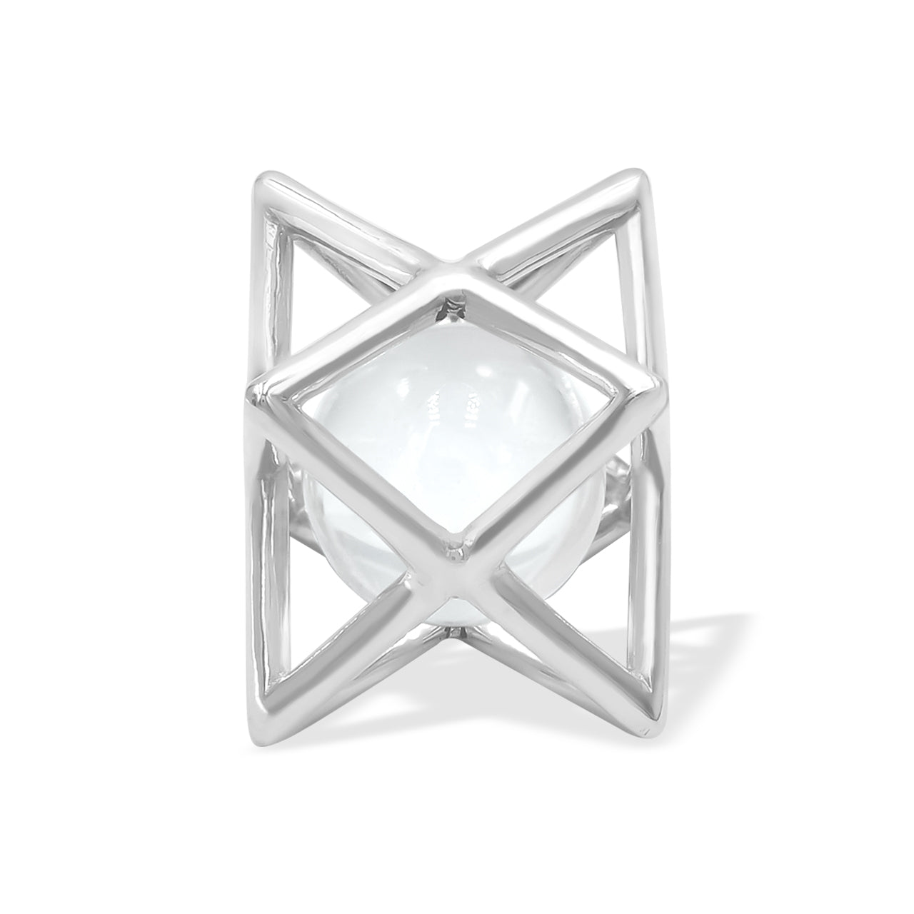 Colgante y cadena Merkaba Danburita Esfera Starborn en plata de ley