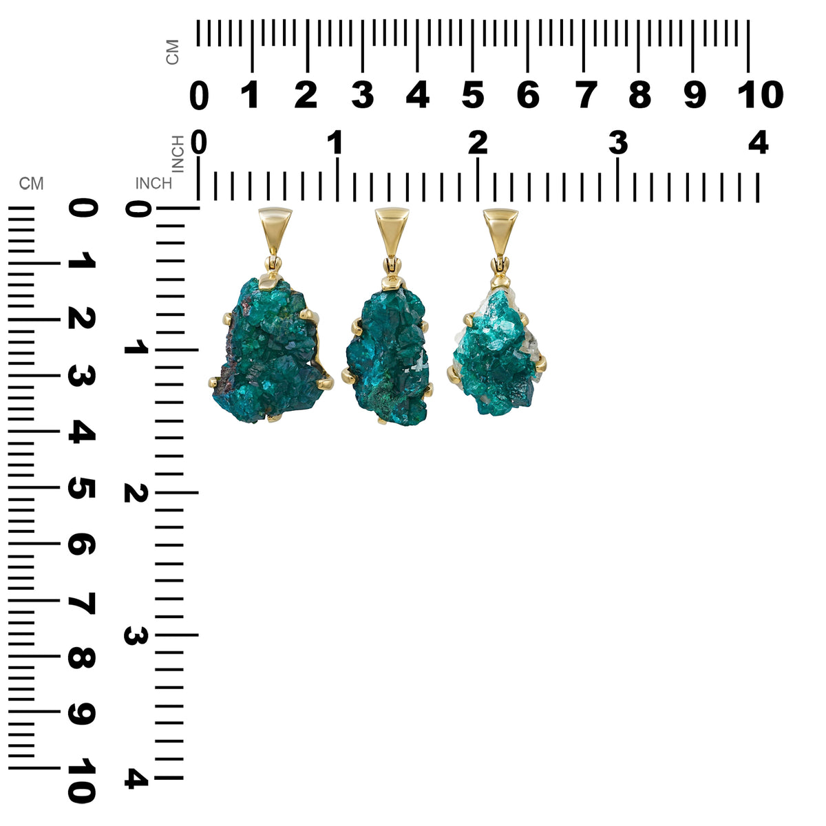 Starborn Dioptase Prong Set Pendant