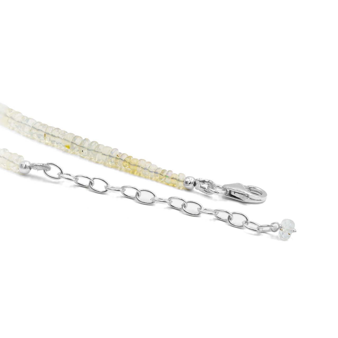 Starborn Natural Ethiopian Opal Adjustable Bead Chain Necklace