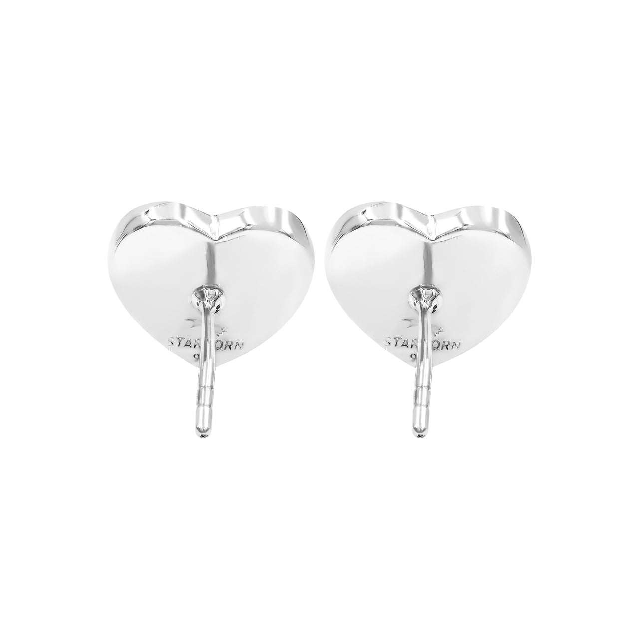 Starborn Heart Ethiopian Opal Post Style Earrings in Sterling Silver
