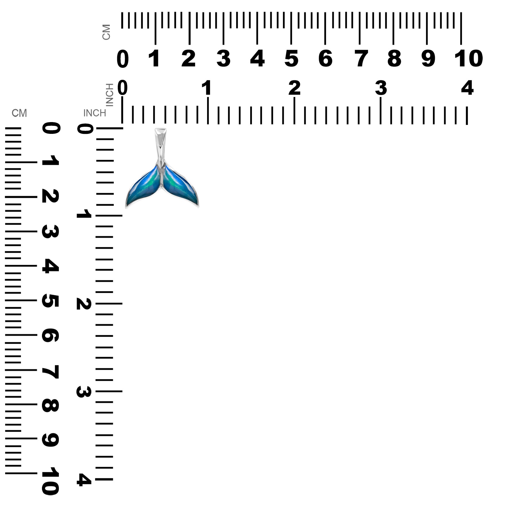 Starborn Natural Ethiopian Opal Whale Tail Pendant in Sterling Silver