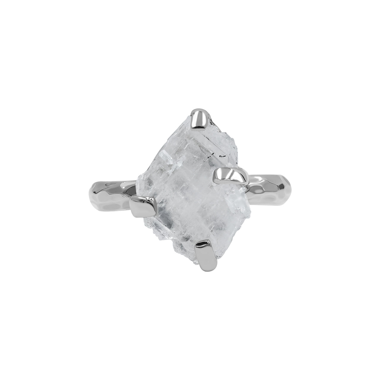 Starborn Natural Faden Quartz Prong Set Ring in Sterling Silver