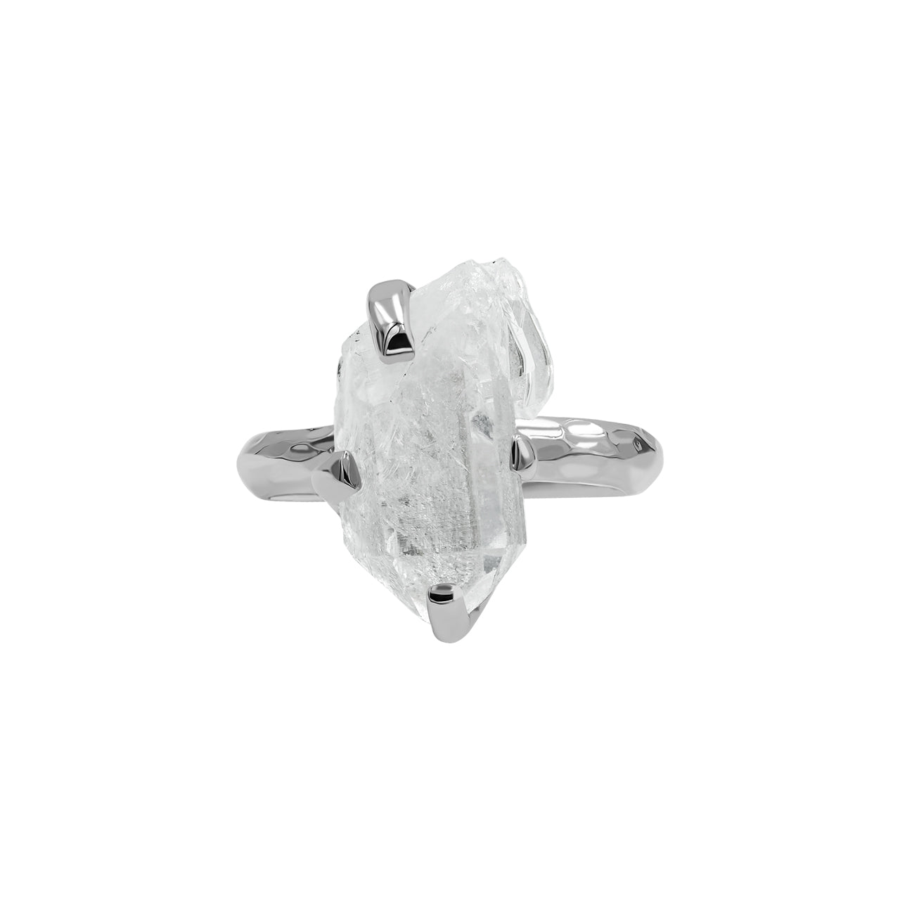 Starborn Natural Faden Quartz Prong Set Ring in Sterling Silver