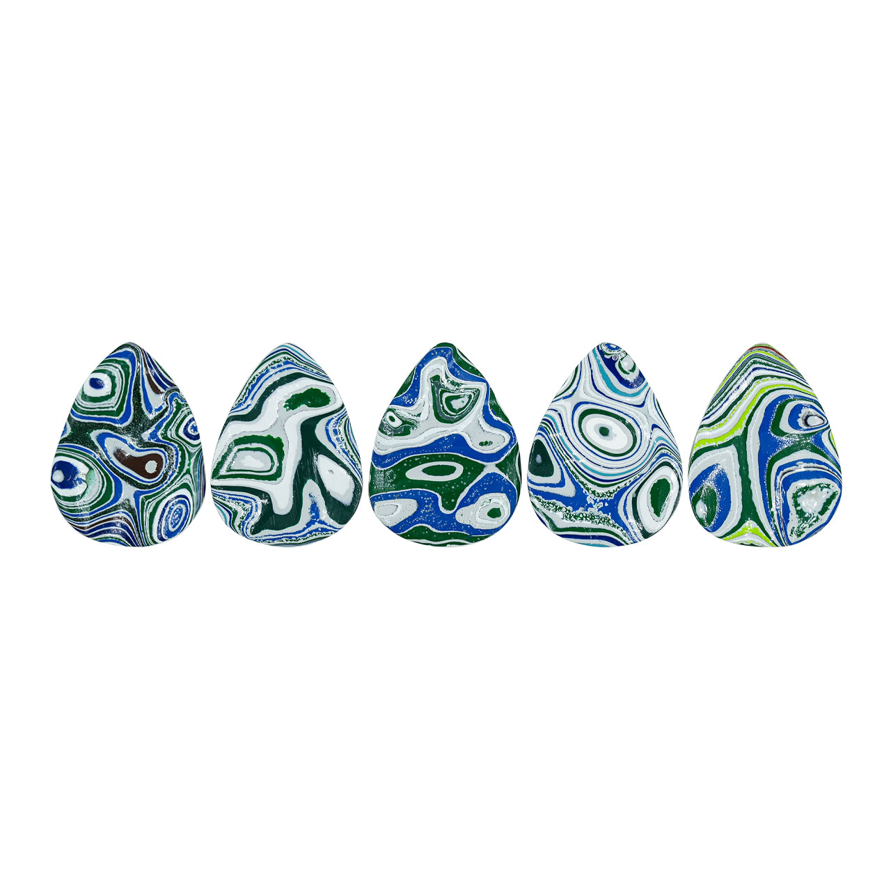 Fordite Pear Cabochons 20 x 15 mm - 1 Piece