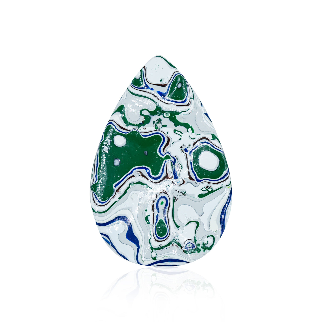 Fordite Pear Cabochons 20 x 30 mm