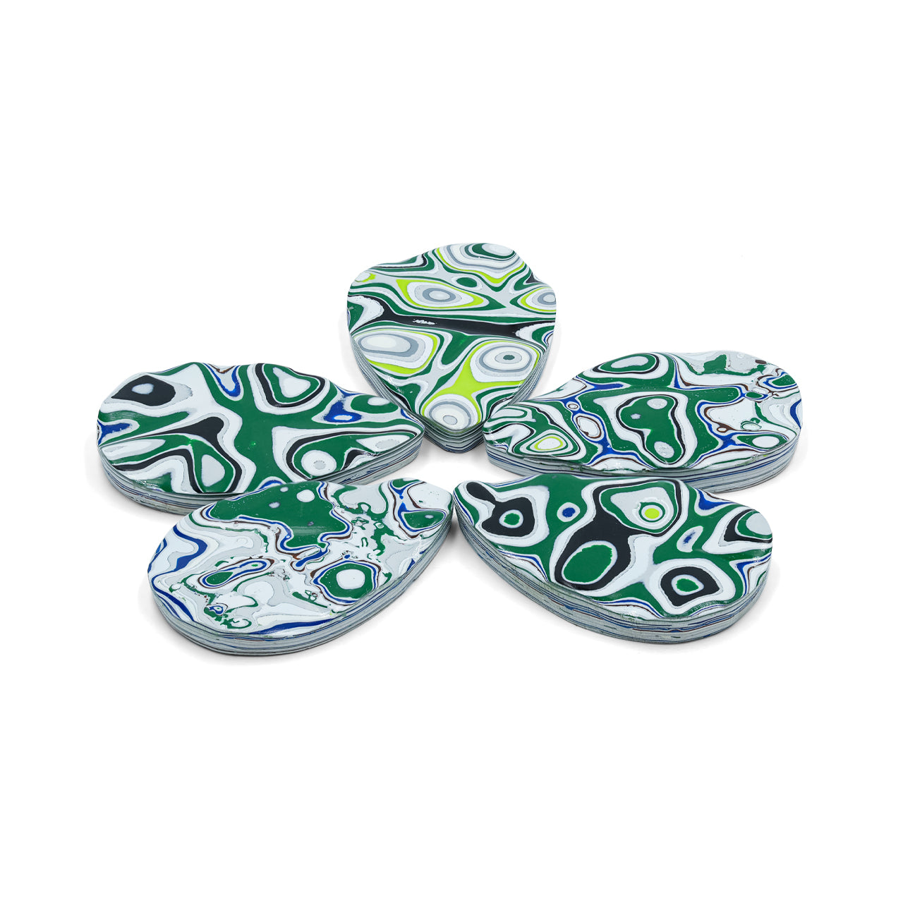 Fordite Pear Cabochons 20 x 30 mm