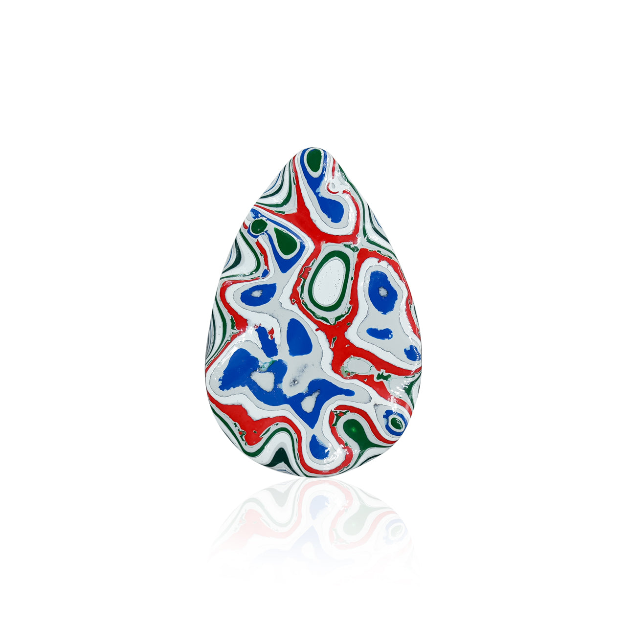 Fordite Pear Cabochons 20x30 mm