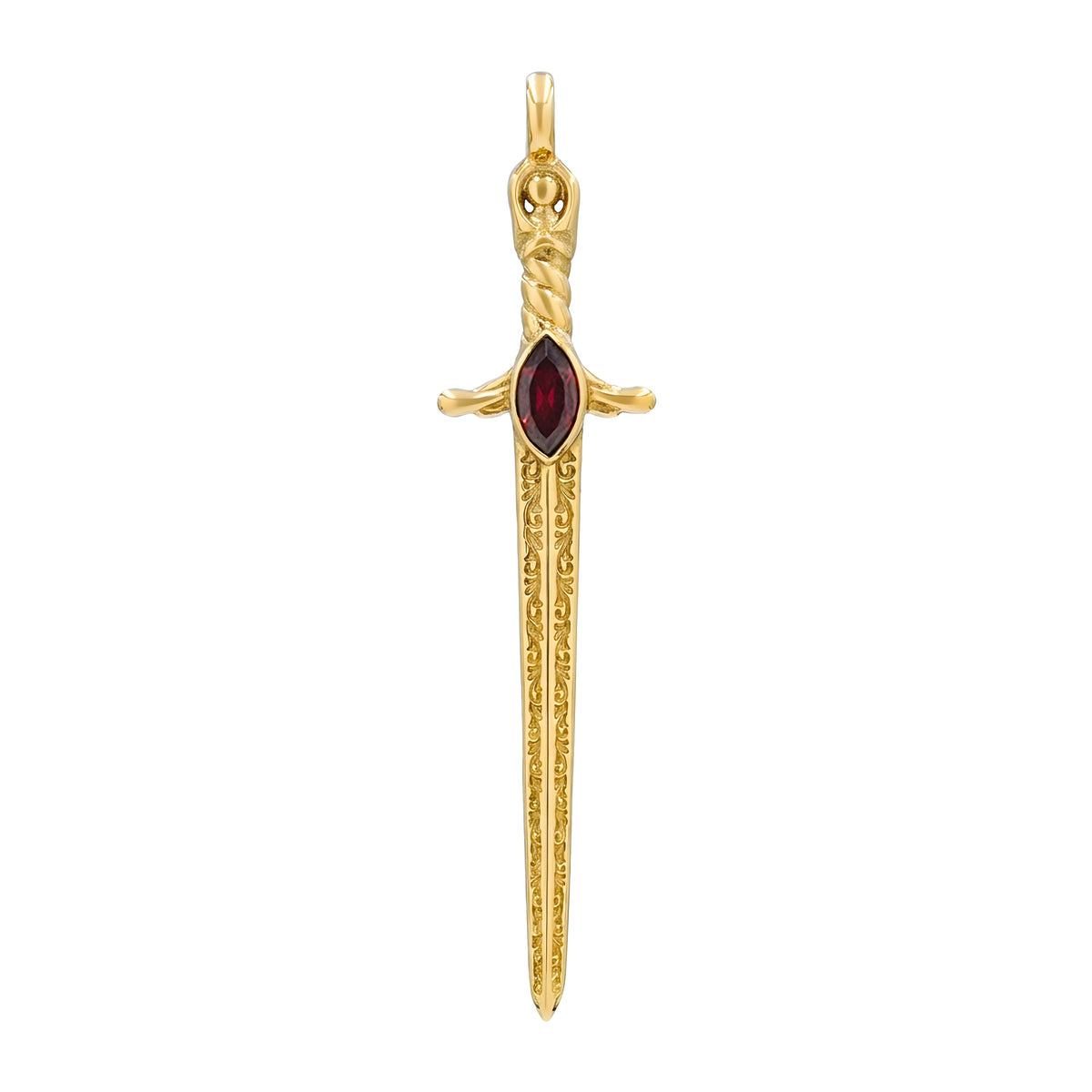 Starborn Garnet Sword Pendant