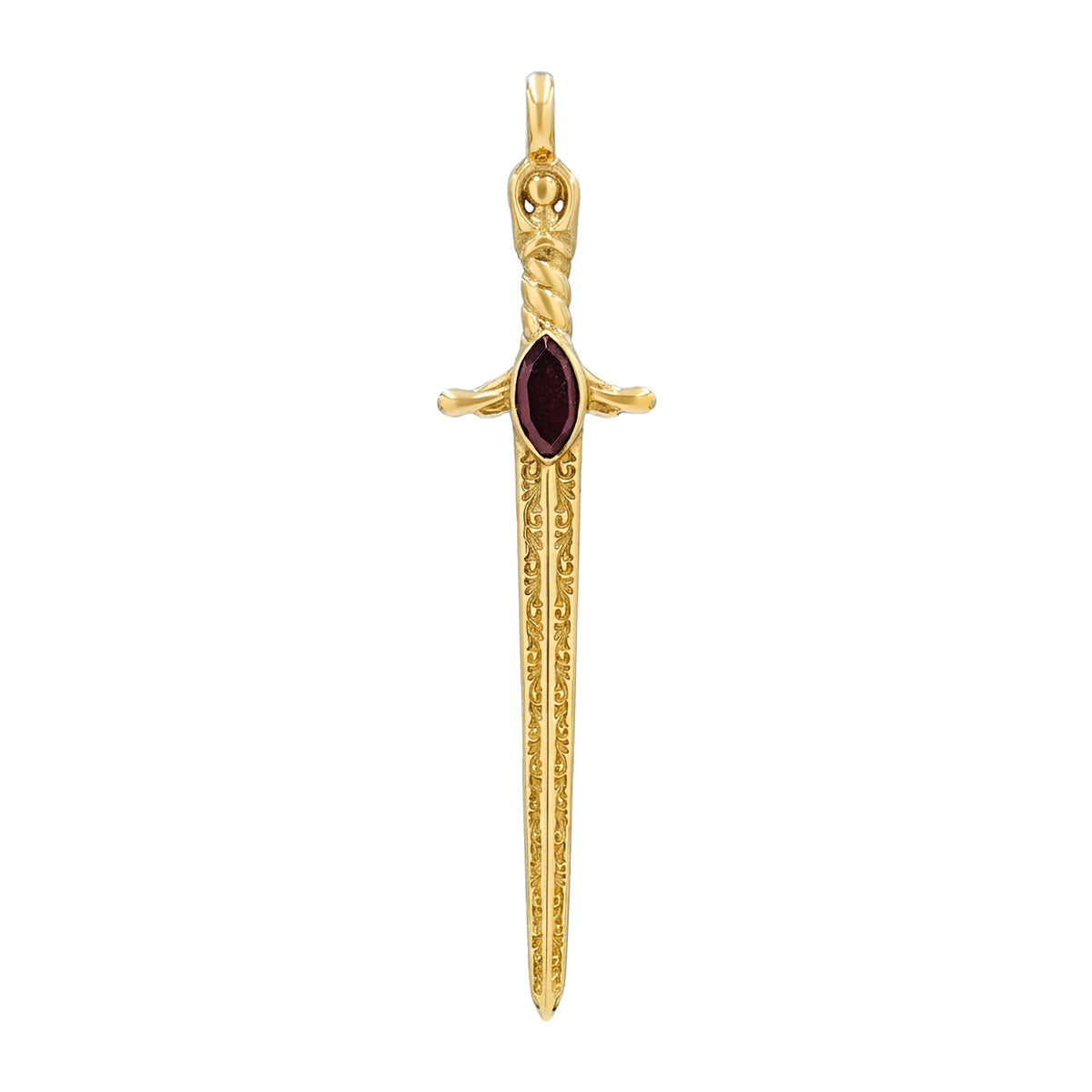 Starborn Garnet Sword Pendant
