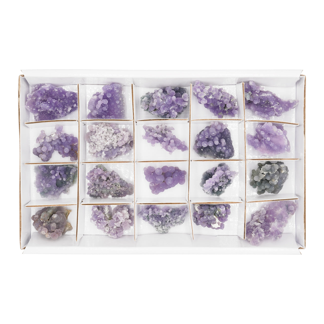 Starborn Calcedonia de Uva en Bruto, Planas, 200g - 20 piezas
