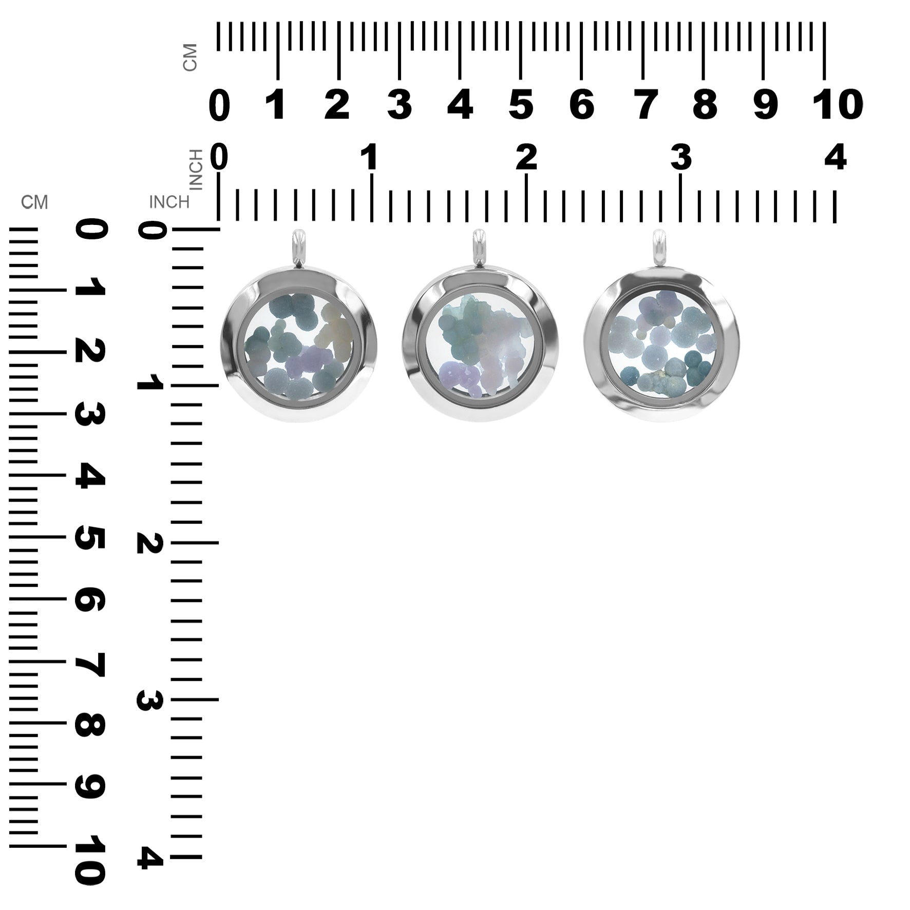 Starborn Grape Chalcedony Window Pendant Necklace in Stainless Steel