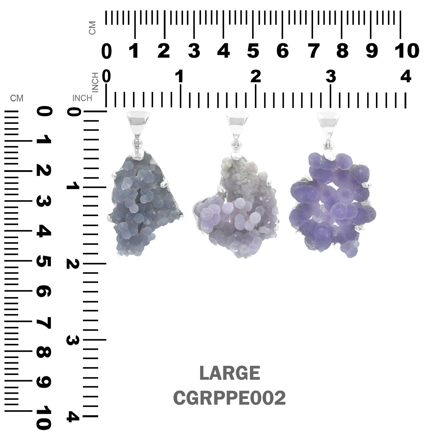 Starborn Grape Chalcedony Pendant in Sterling Silver