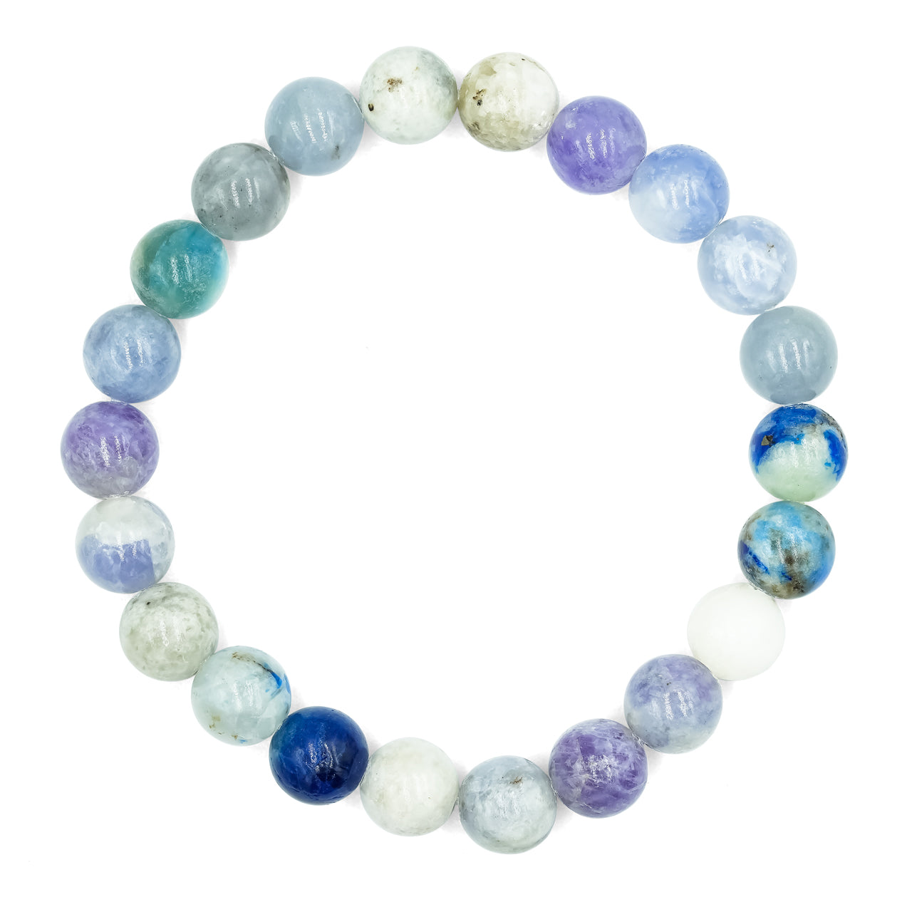 Starborn Fluorescent Hackmanite Beaded Elastic Bracelet