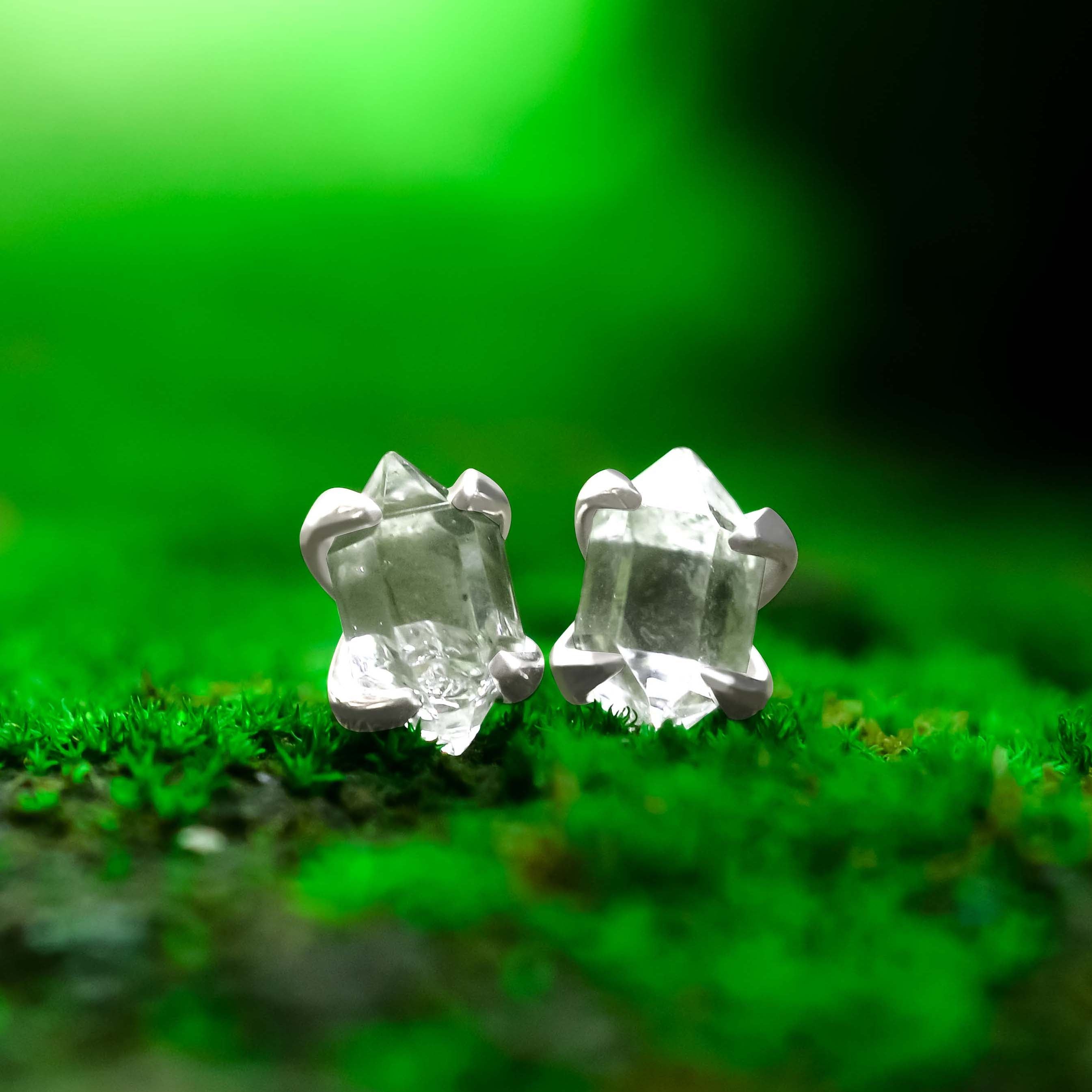 Starborn Herkimer Diamond Sterling Silver Post Earrings