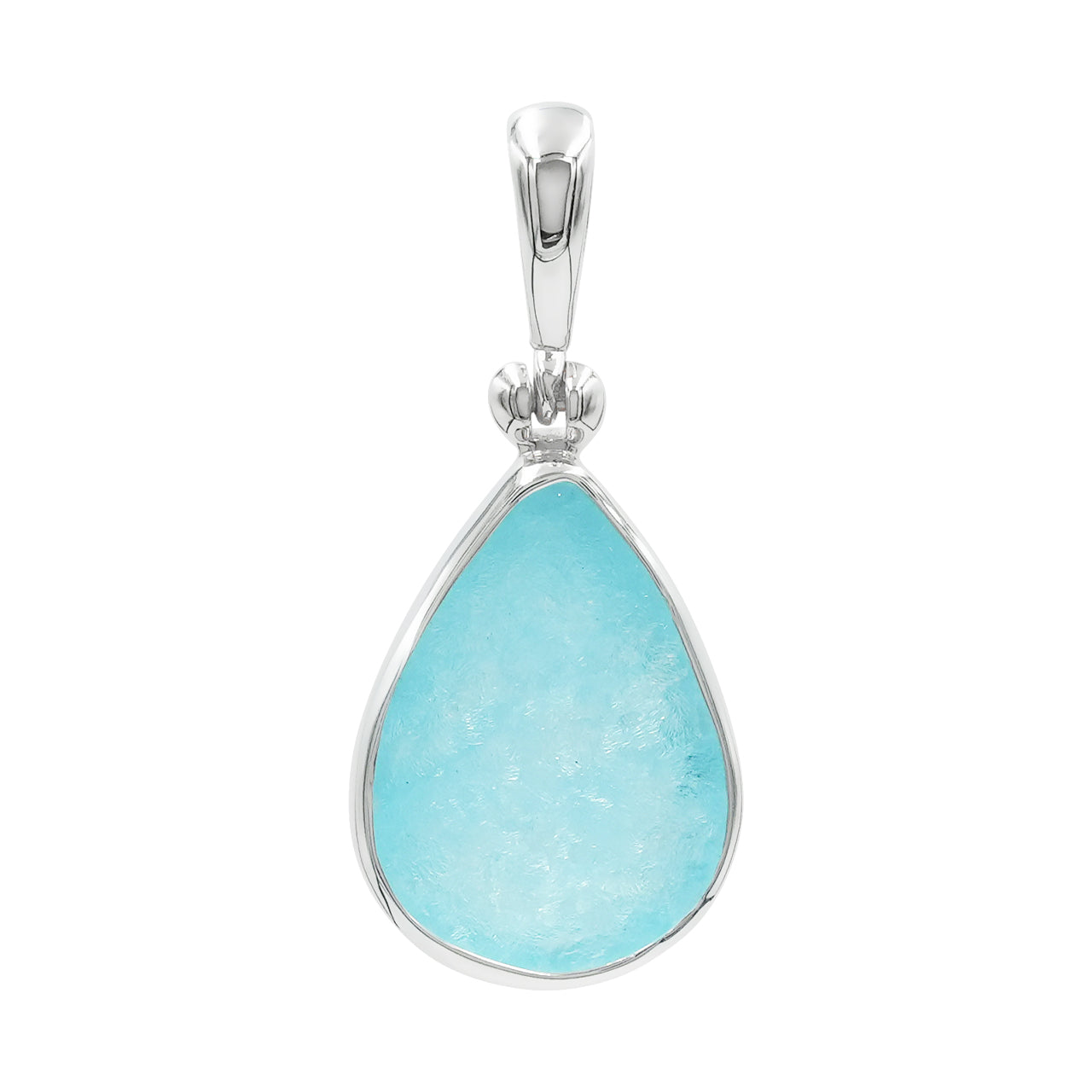 Starborn Hemimorphite Drusy Pear Shaped Pendant