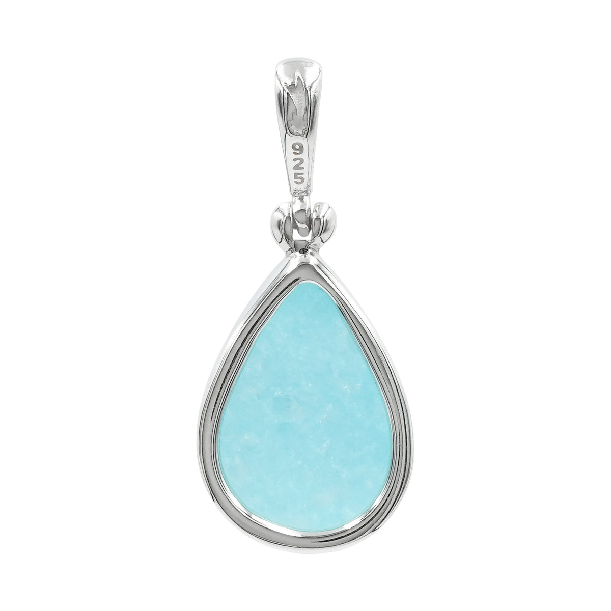 Starborn Hemimorphite Drusy Pear Shaped Pendant