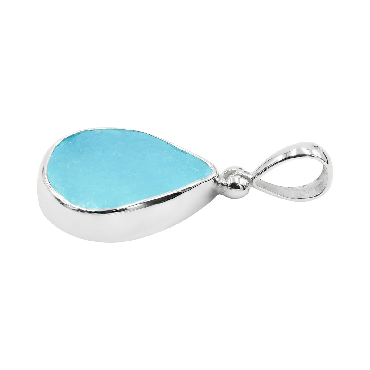 Starborn Hemimorphite Drusy Pear Shaped Pendant