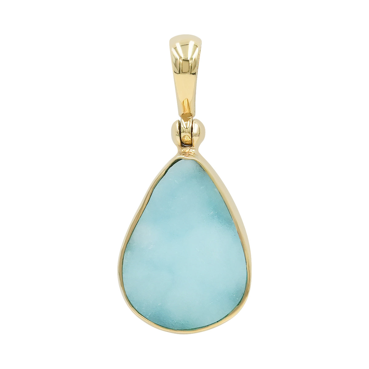 Starborn Hemimorphite Drusy Pear Shaped Pendant