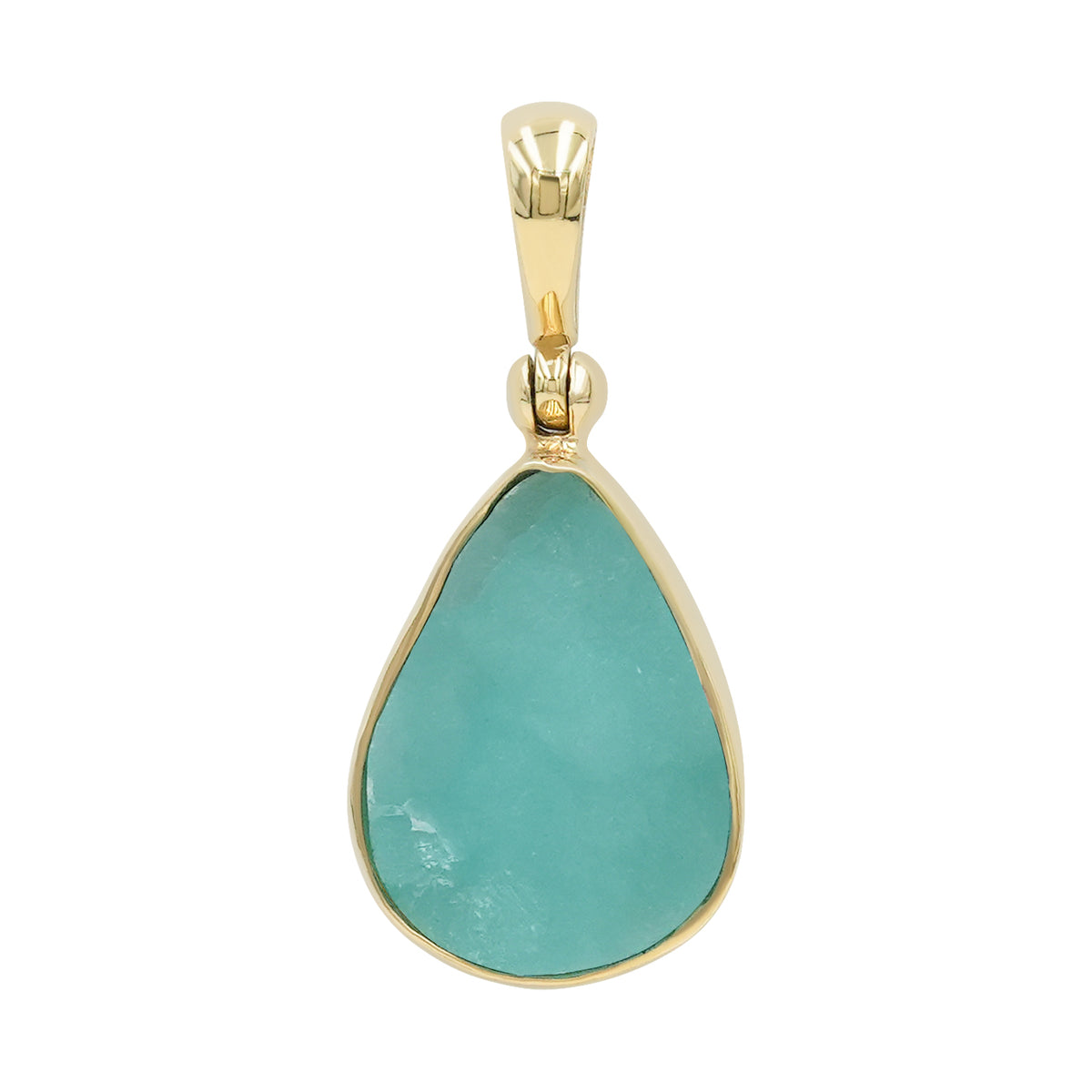 Starborn Hemimorphite Drusy Pear Shaped Pendant