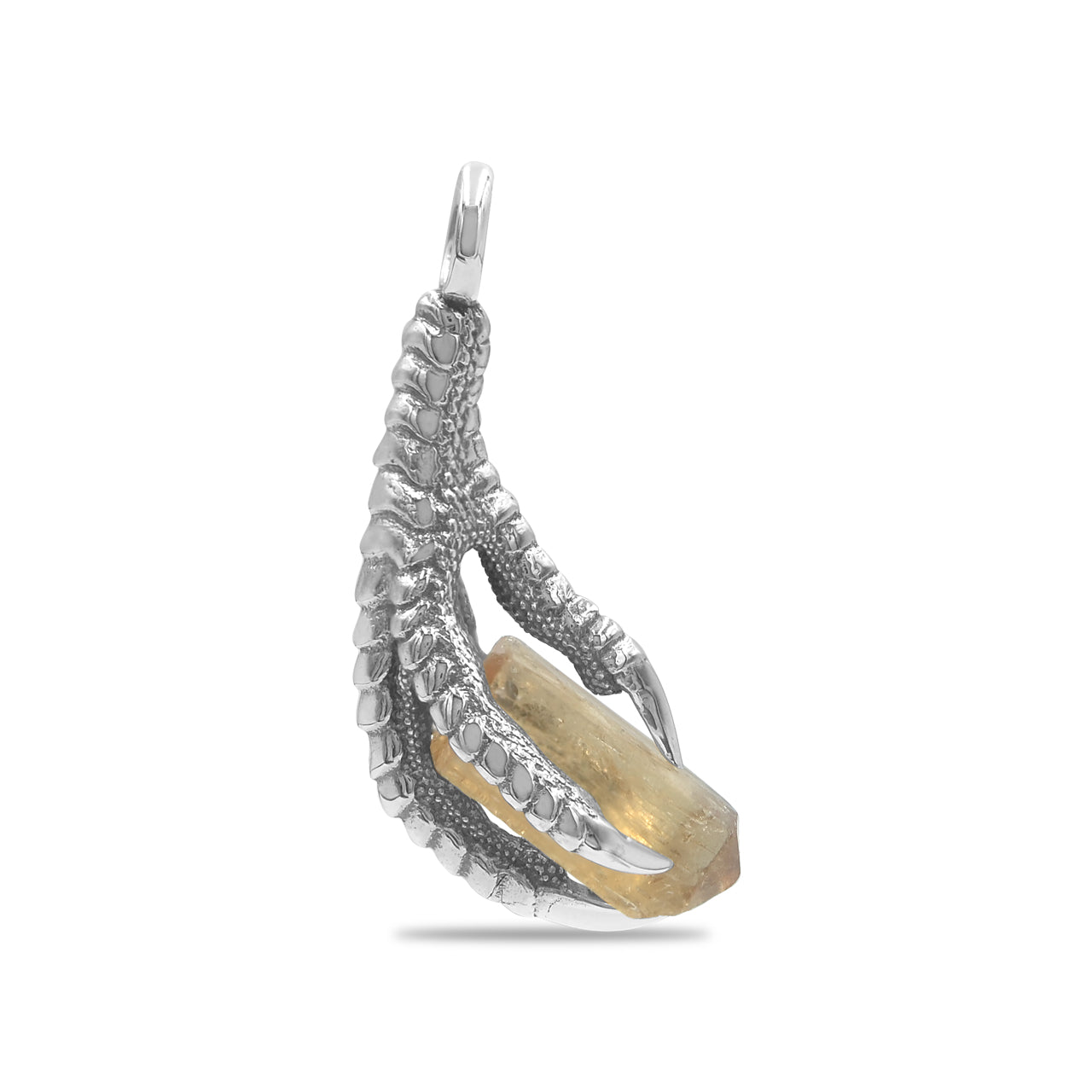 Colgante con forma de garra de águila y piedras preciosas de Starborn en plata de ley