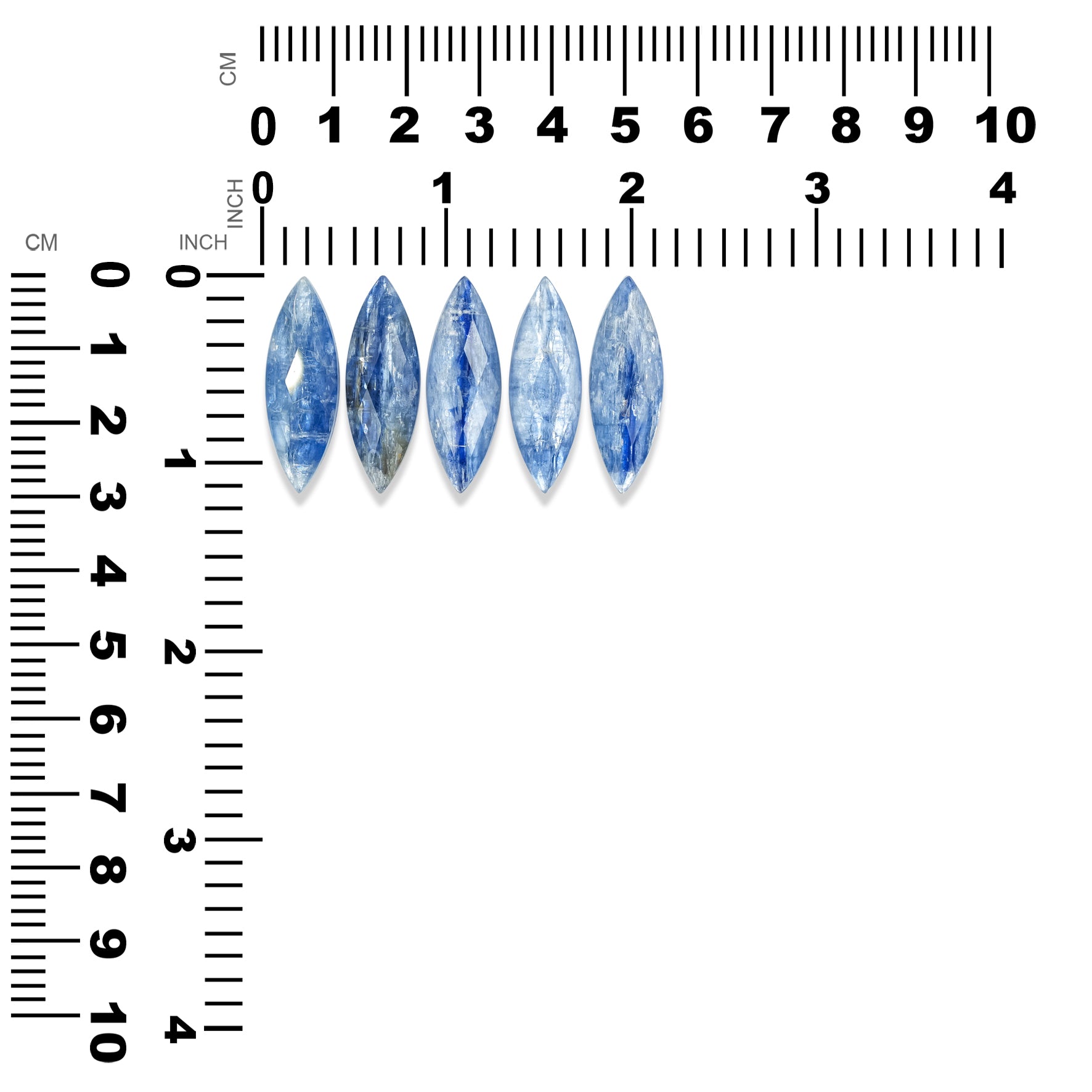 Starborn Faceted Kyanite Doublet Marquise Cabochon - 1 Piece