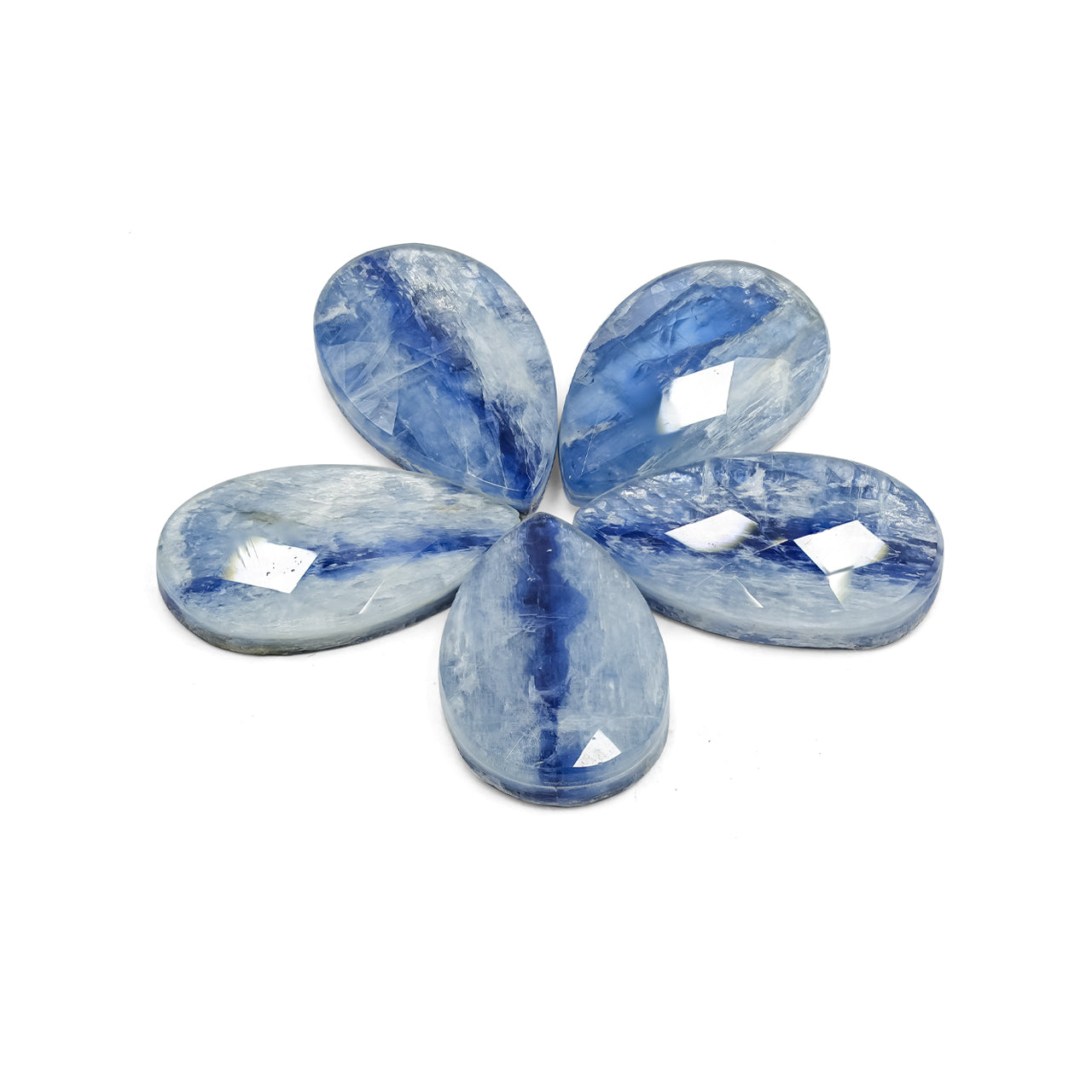 Starborn Faceted Kyanite Doublet Pear Cabochon- 1 Piece