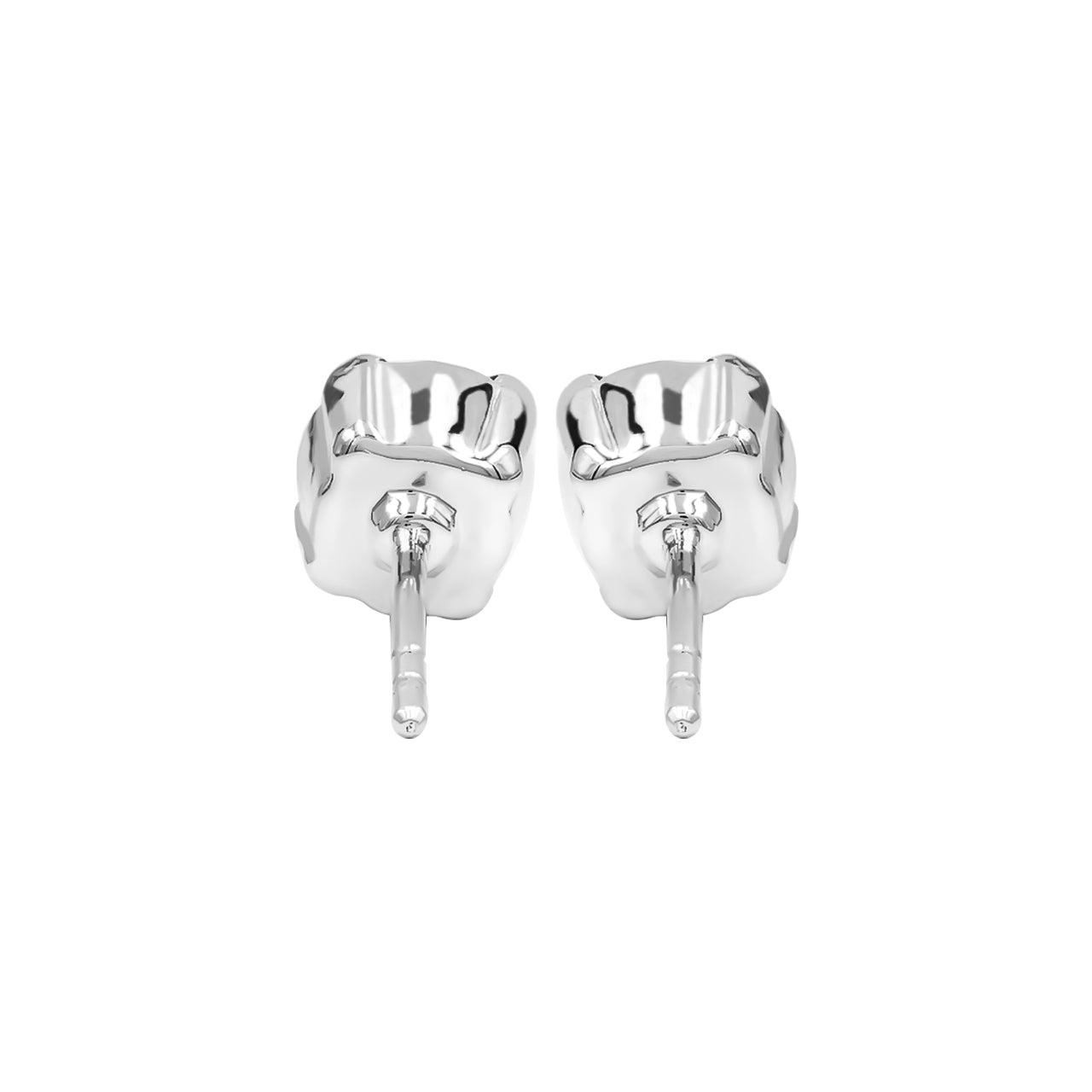 Starborn Faceted Carnelian Post Earrings in Sterling Silver