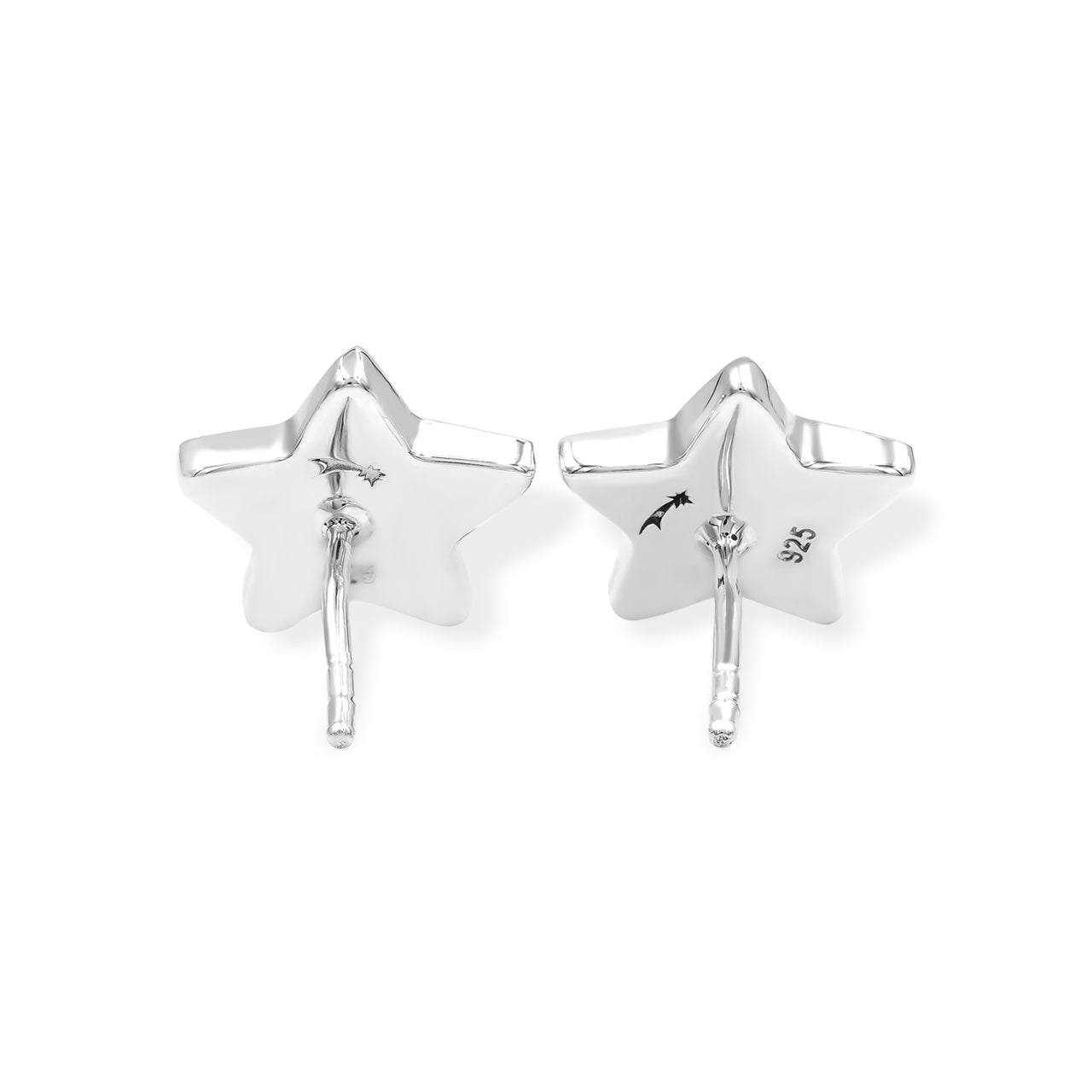 Starborn Gemstones Star Post Earrings in Sterling Silver