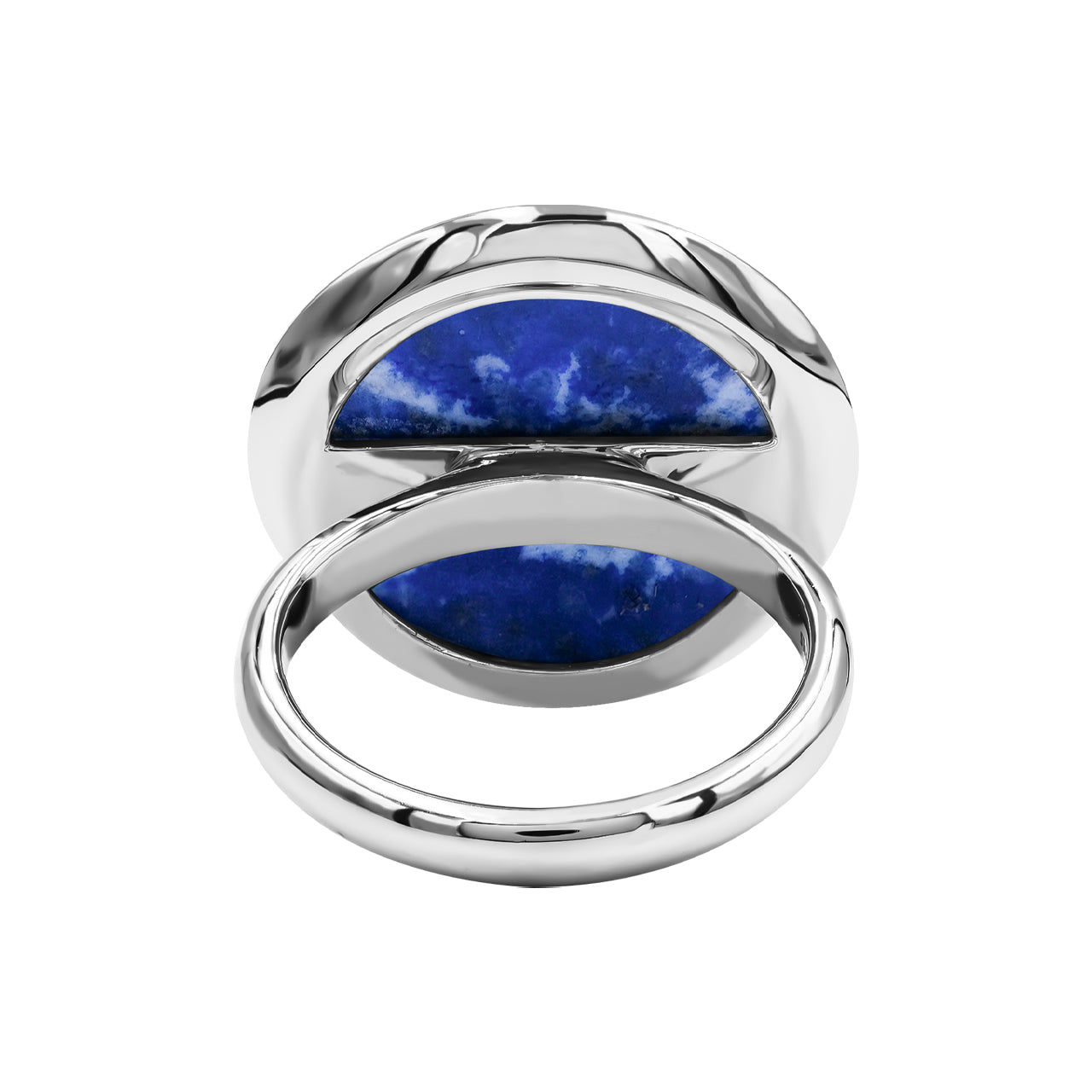 Starborn Lapis Lazuli Medallion Style Ring in Sterling Silver