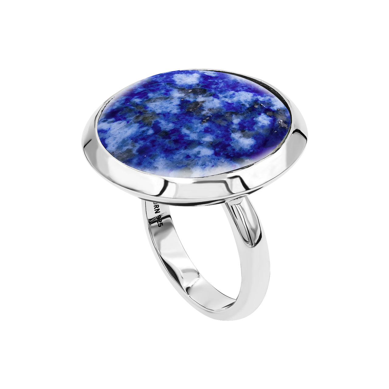 Starborn Lapis Lazuli Medallion Style Ring in Sterling Silver