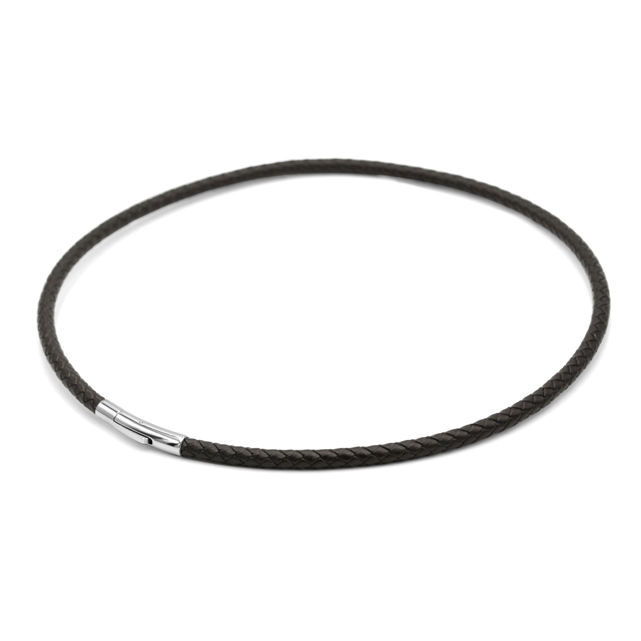 Starborn Geflochtene Lederkette mit Edelstahlverschluss